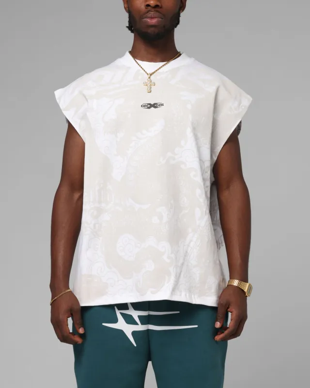 Loiter Sketch Book Muscle T-Shirt White sold by Culture Kings