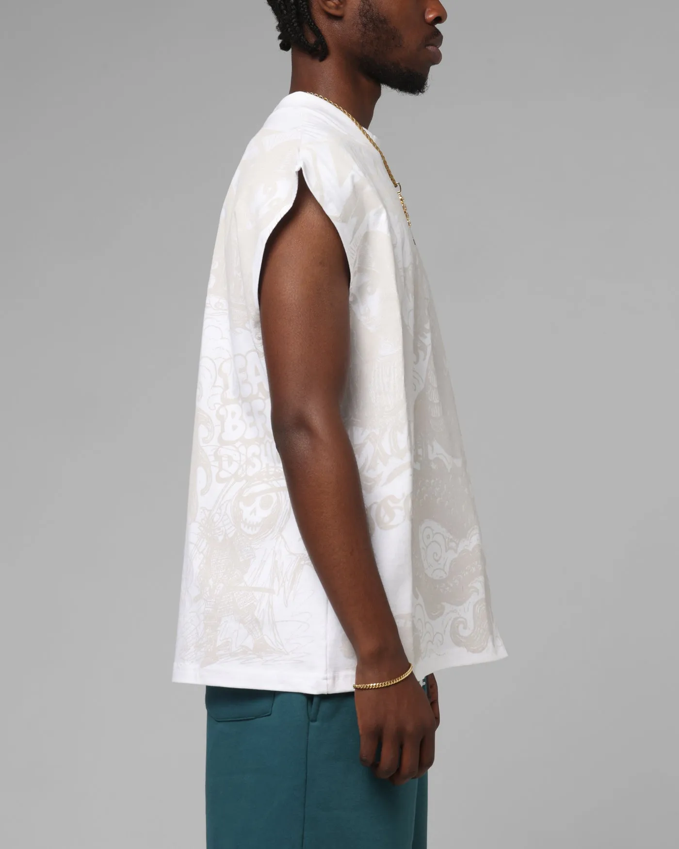 Loiter Sketch Book Muscle T-Shirt White sold by Culture Kings product image thumbnail 5