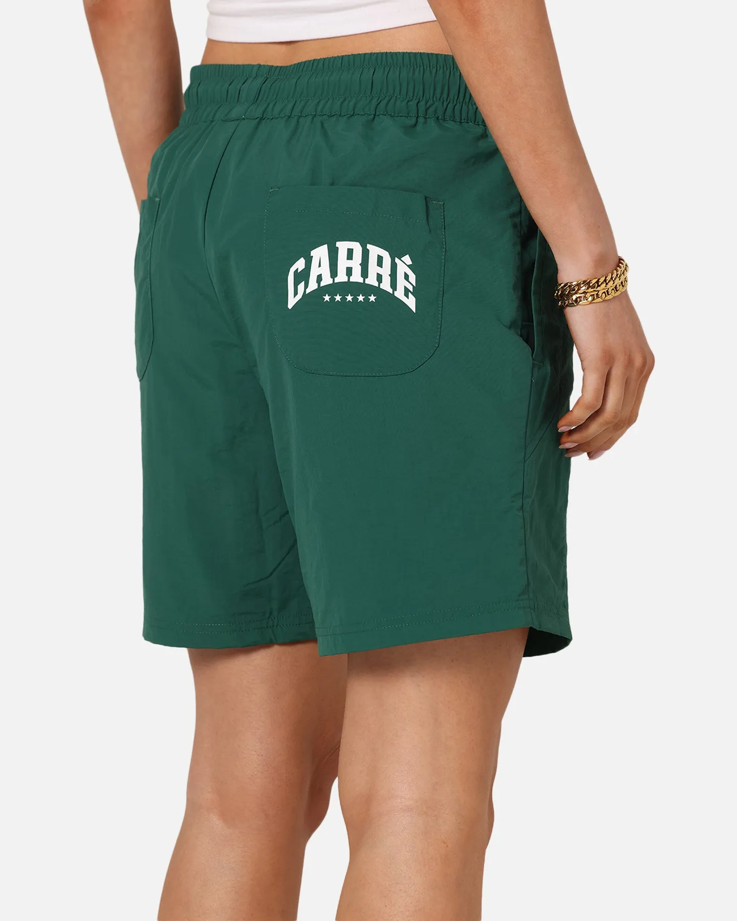 Carre Panelled Nylon Shorts Green sold by Culture Kings product image thumbnail 3