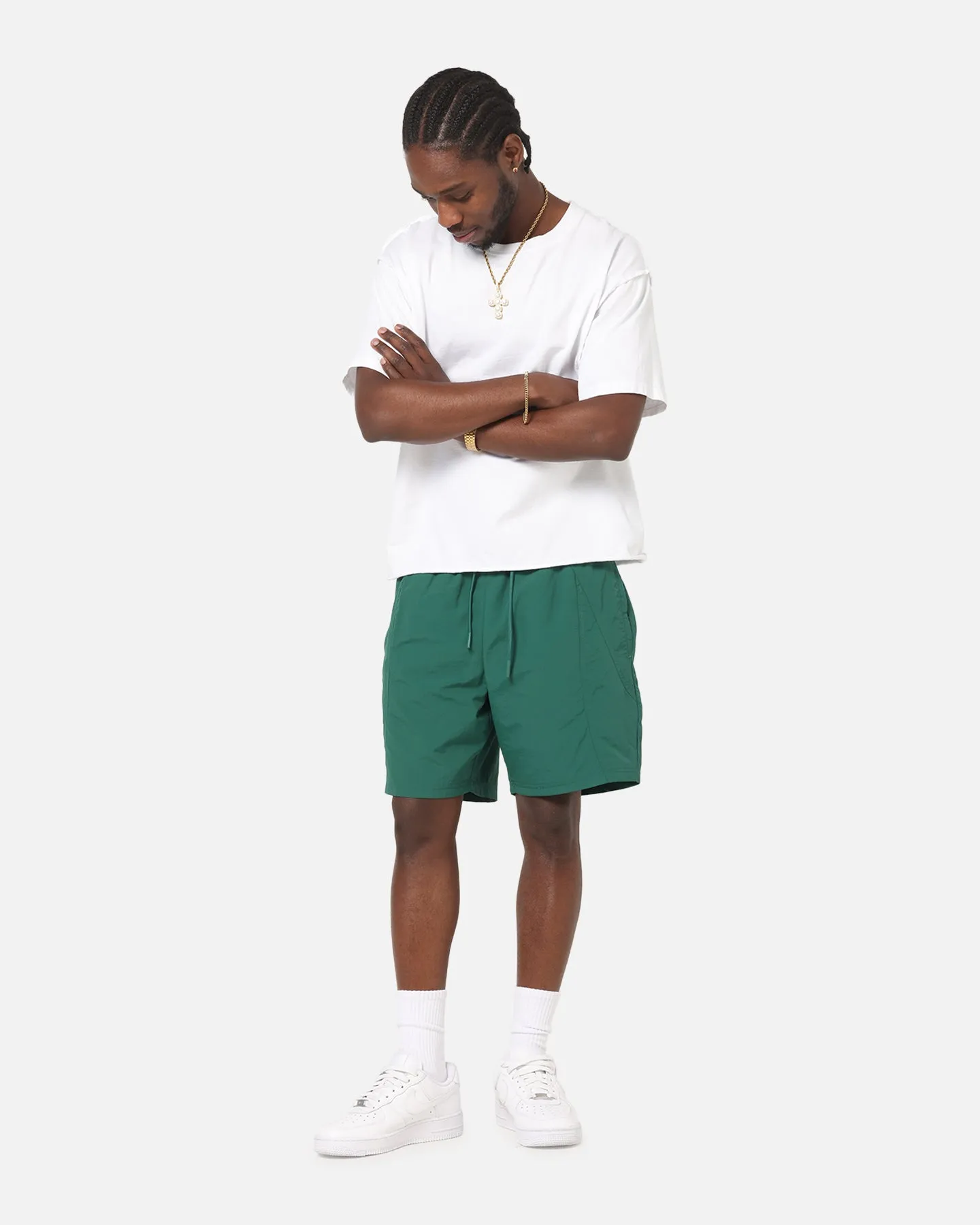 Carre Panelled Nylon Shorts Green sold by Culture Kings product image thumbnail 2