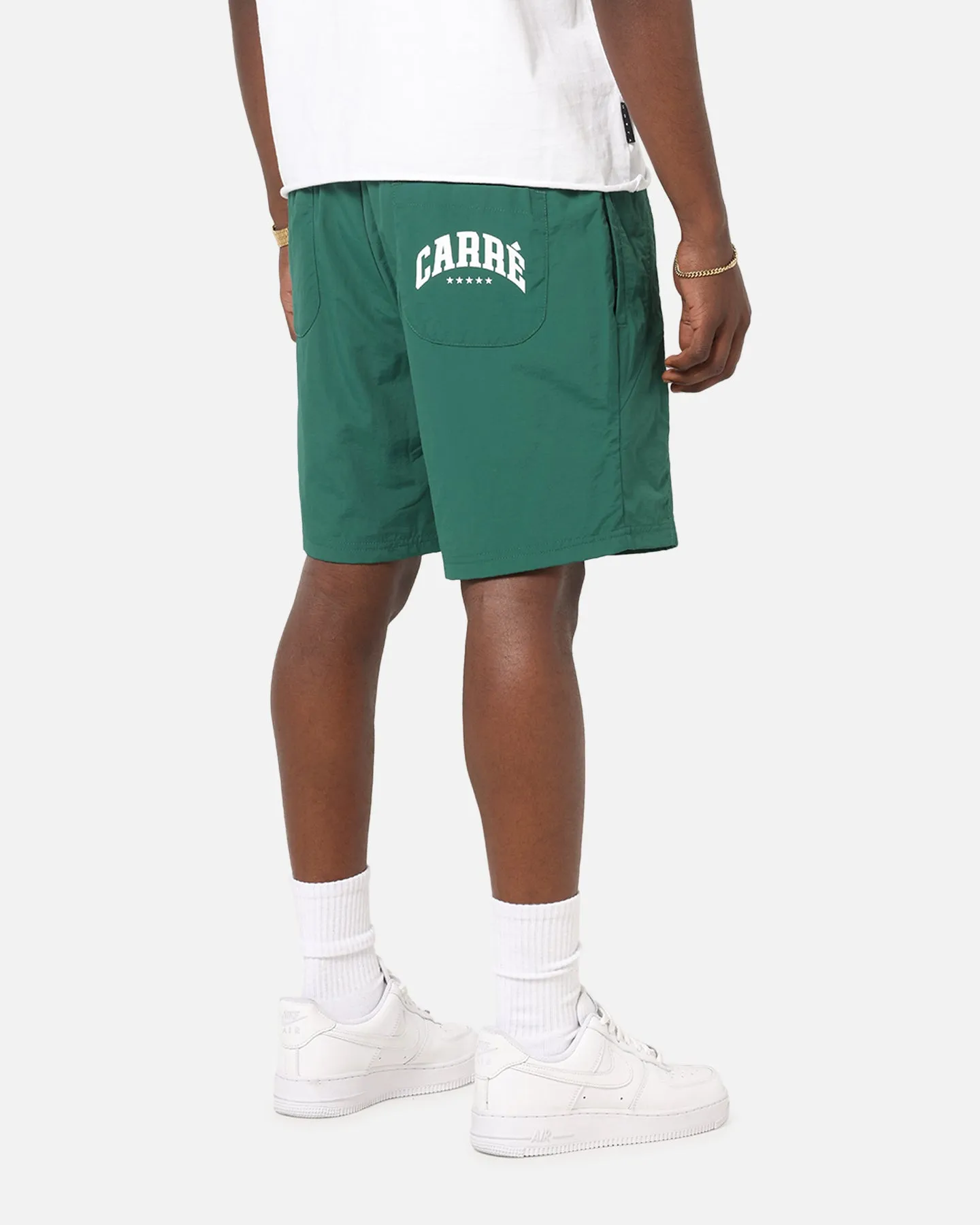 Carre Panelled Nylon Shorts Green sold by Culture Kings product image thumbnail 3