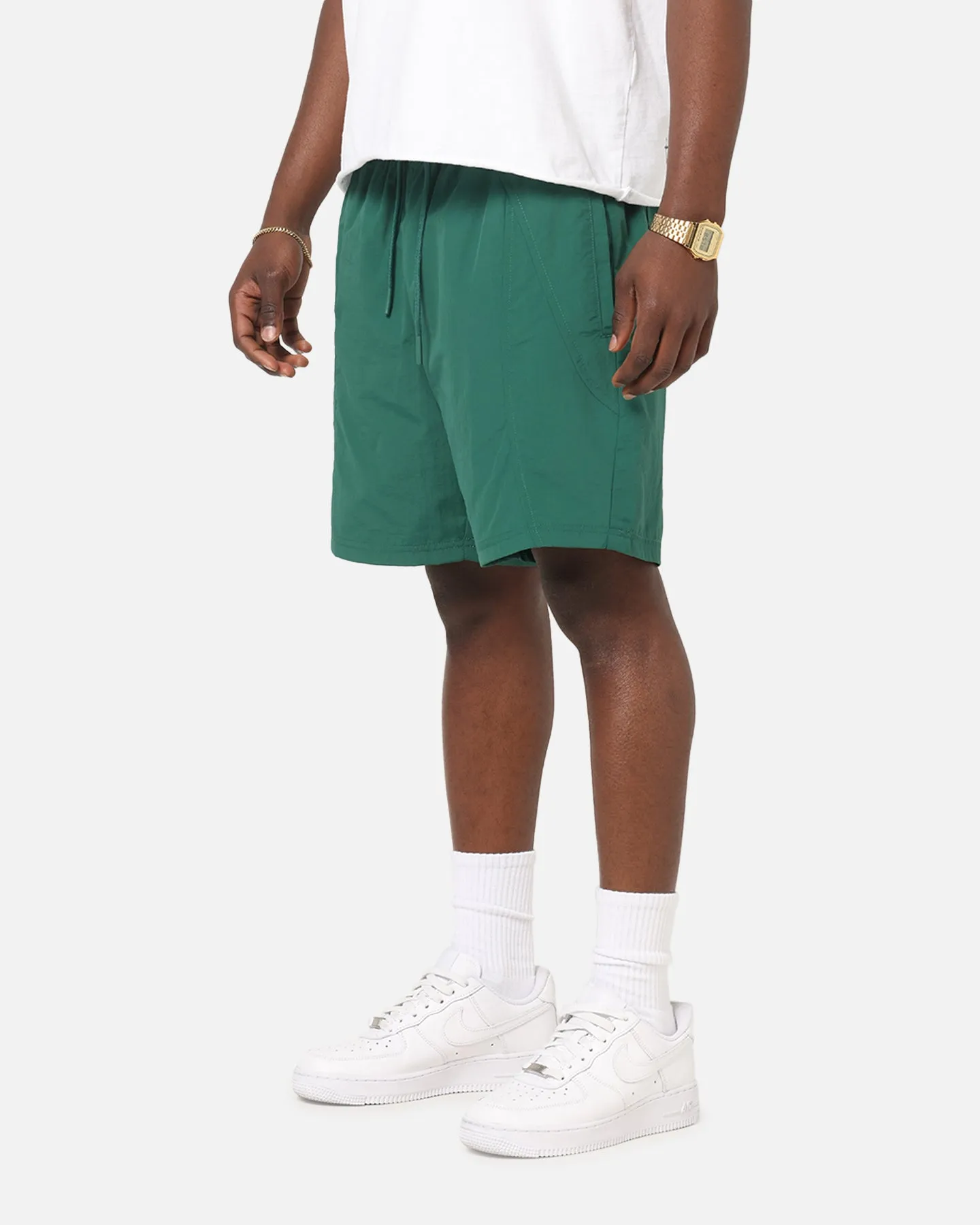 Carre Panelled Nylon Shorts Green sold by Culture Kings product image thumbnail 4