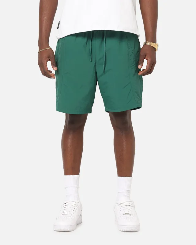 Carre Panelled Nylon Shorts Green sold by Culture Kings