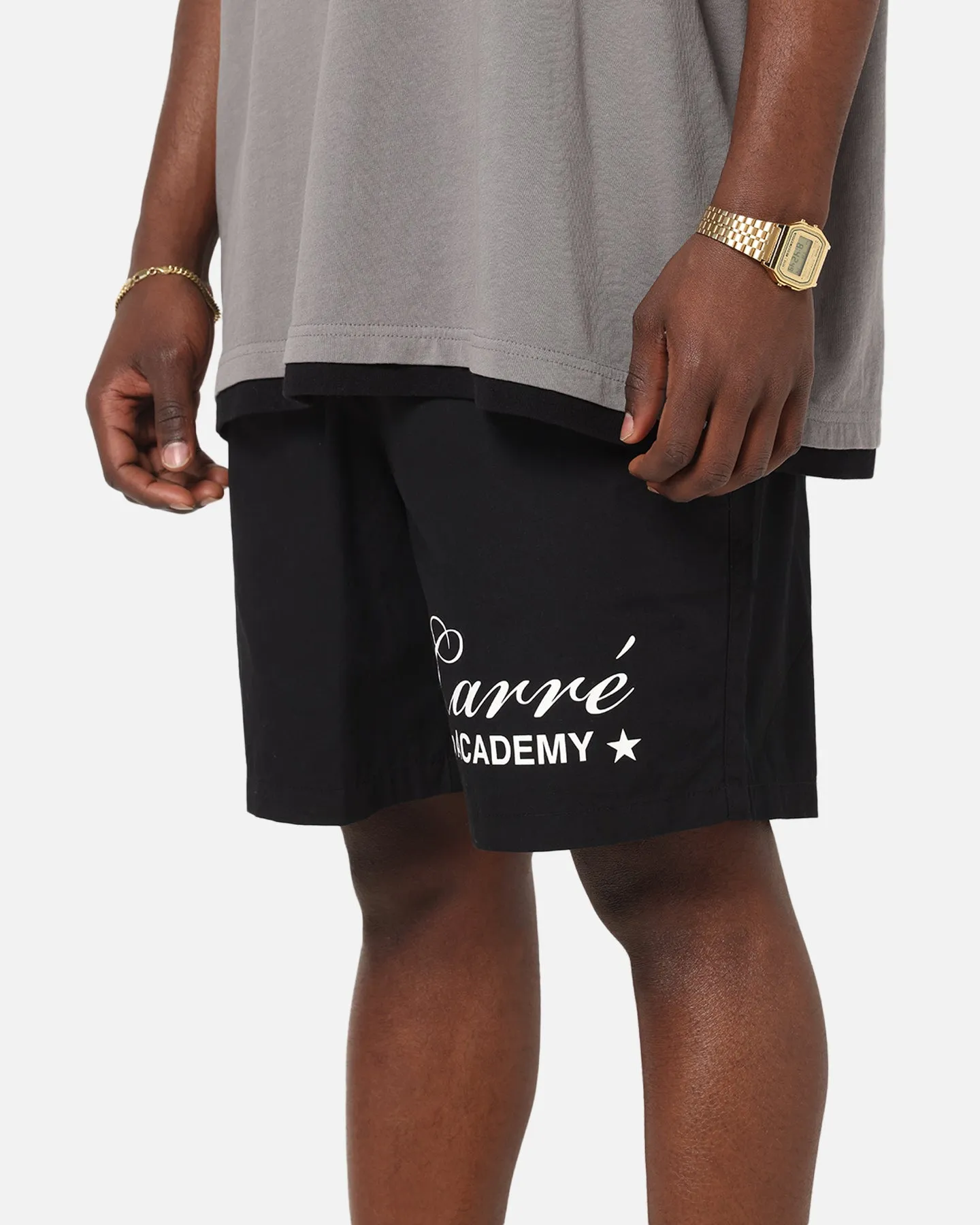 Carre Star Academy Beach Shorts Black sold by Culture Kings product image thumbnail 3