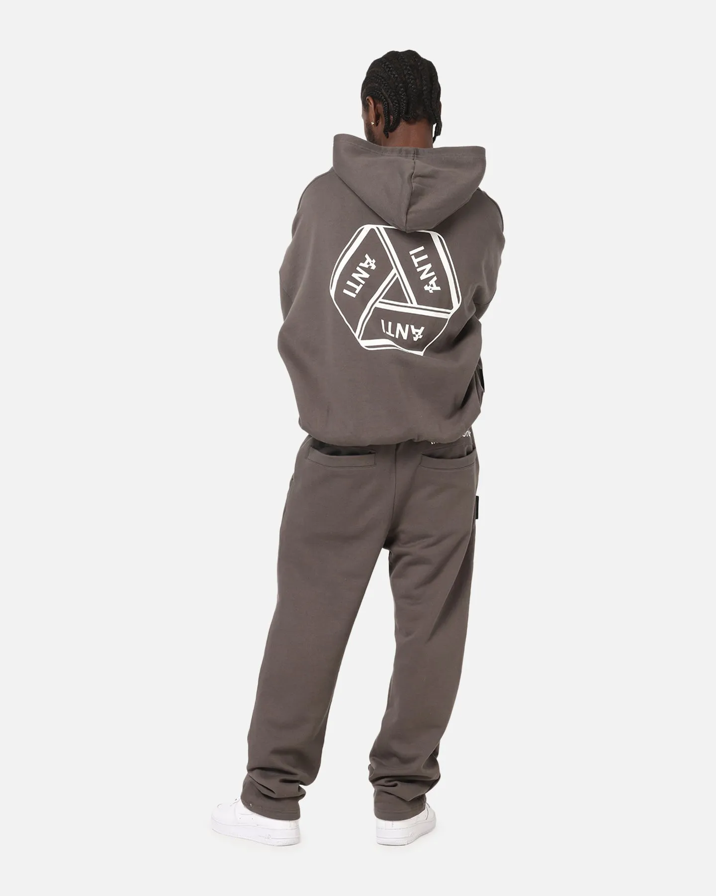The Anti Order Reverse Logo Hoodie Charcoal Grey sold by Culture Kings product image thumbnail 4