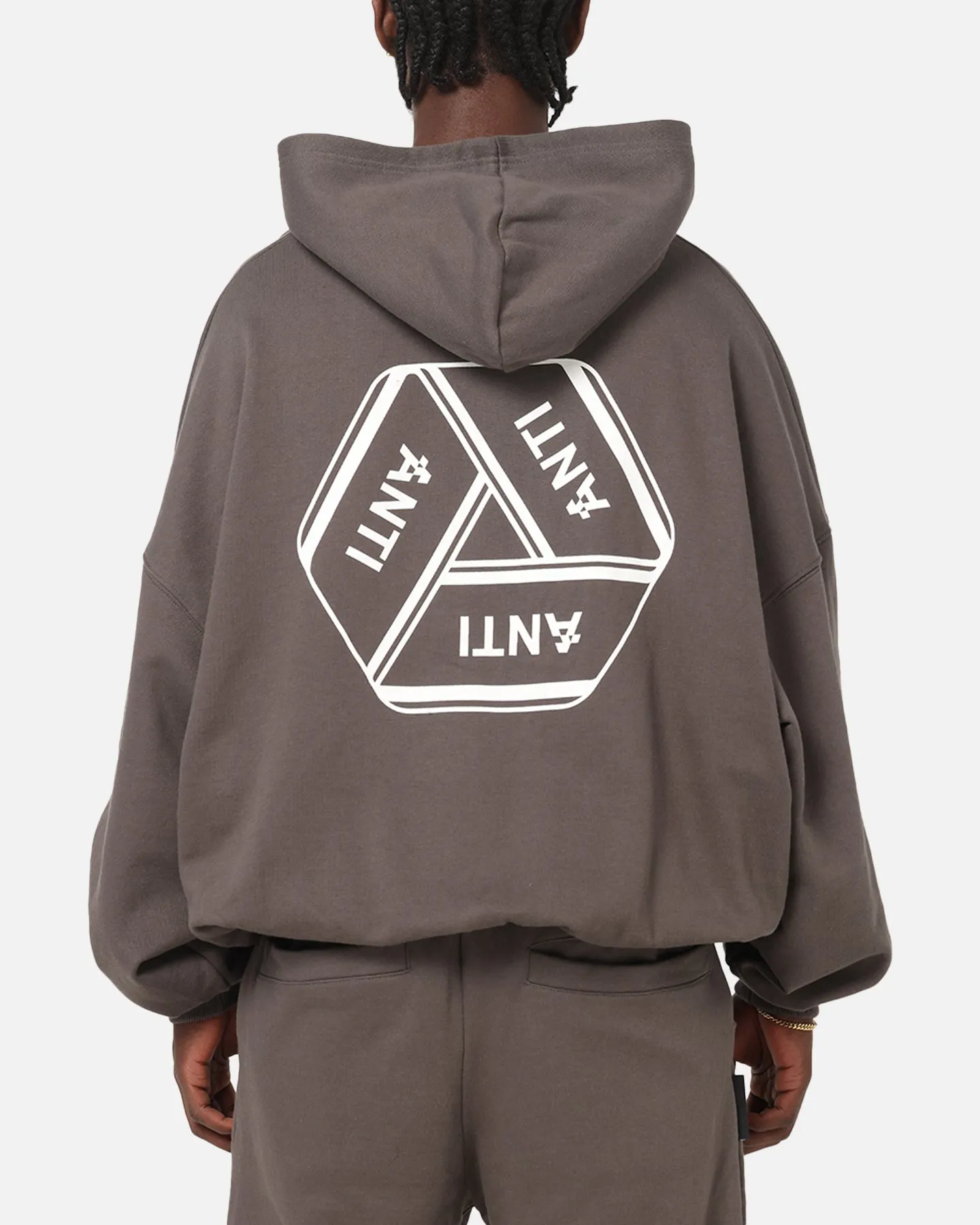 The Anti Order Reverse Logo Hoodie Charcoal Grey sold by Culture Kings product image thumbnail 2