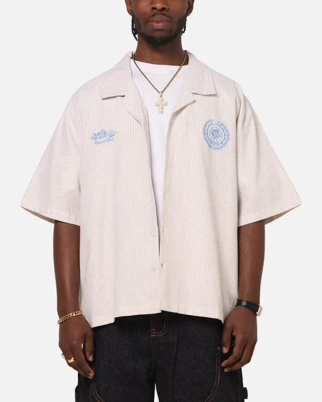 Carre Rose Pinstripe Button Up Shirt Sand sold by Culture Kings