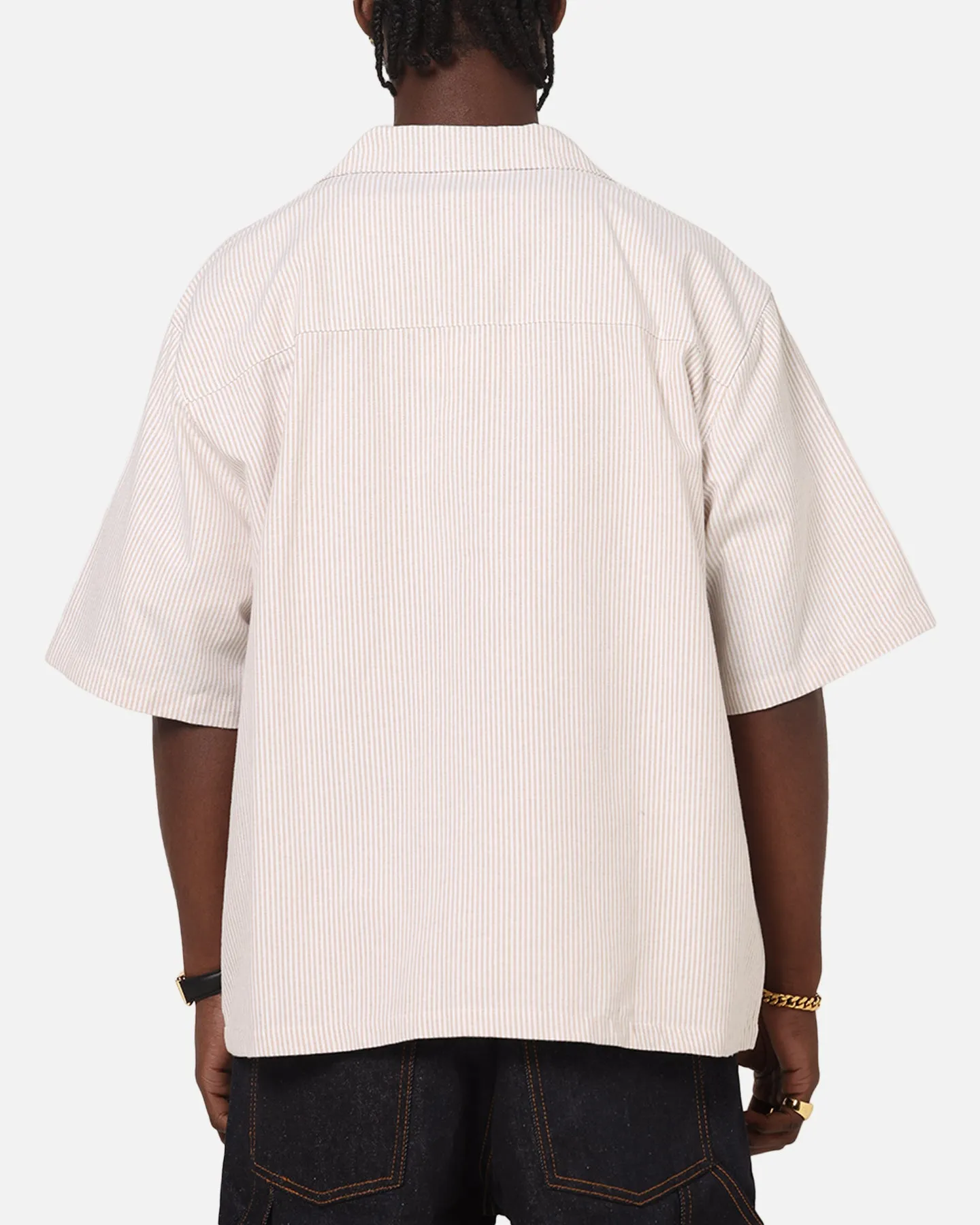 Carre Rose Pinstripe Button Up Shirt Sand sold by Culture Kings product image thumbnail 3