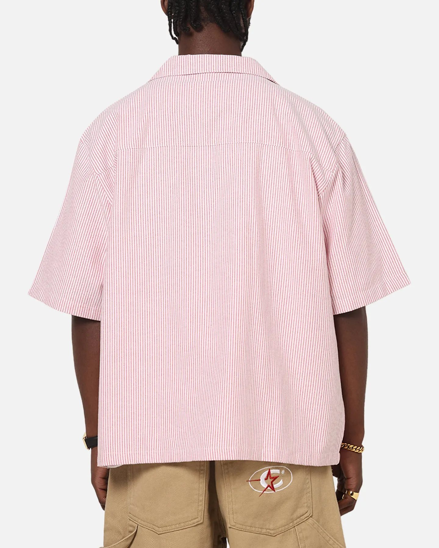 Carre Rose Pinstripe Button Up Shirt Red Stripe sold by Culture Kings product image thumbnail 3