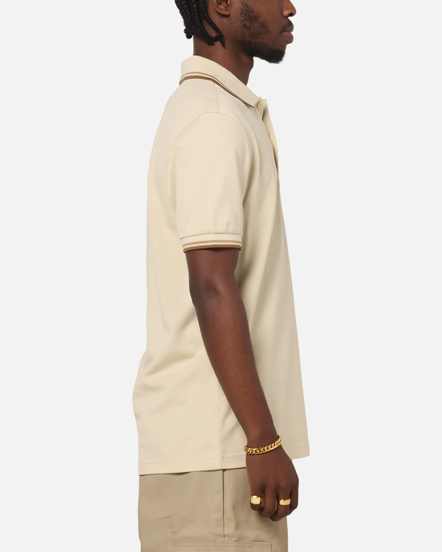 Fred Perry Twin Tipped Polo Shirt Oatmeal sold by Culture Kings product image thumbnail 4