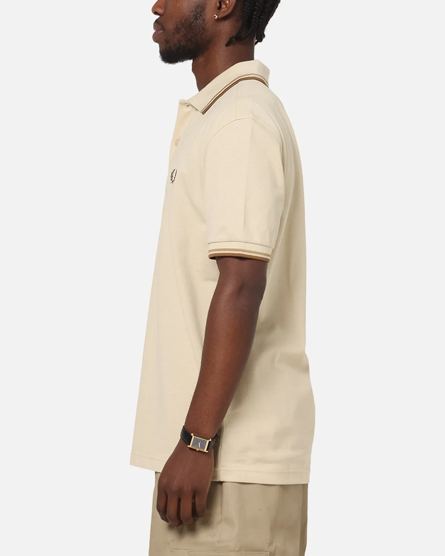 Fred Perry Twin Tipped Polo Shirt Oatmeal sold by Culture Kings product image thumbnail 5