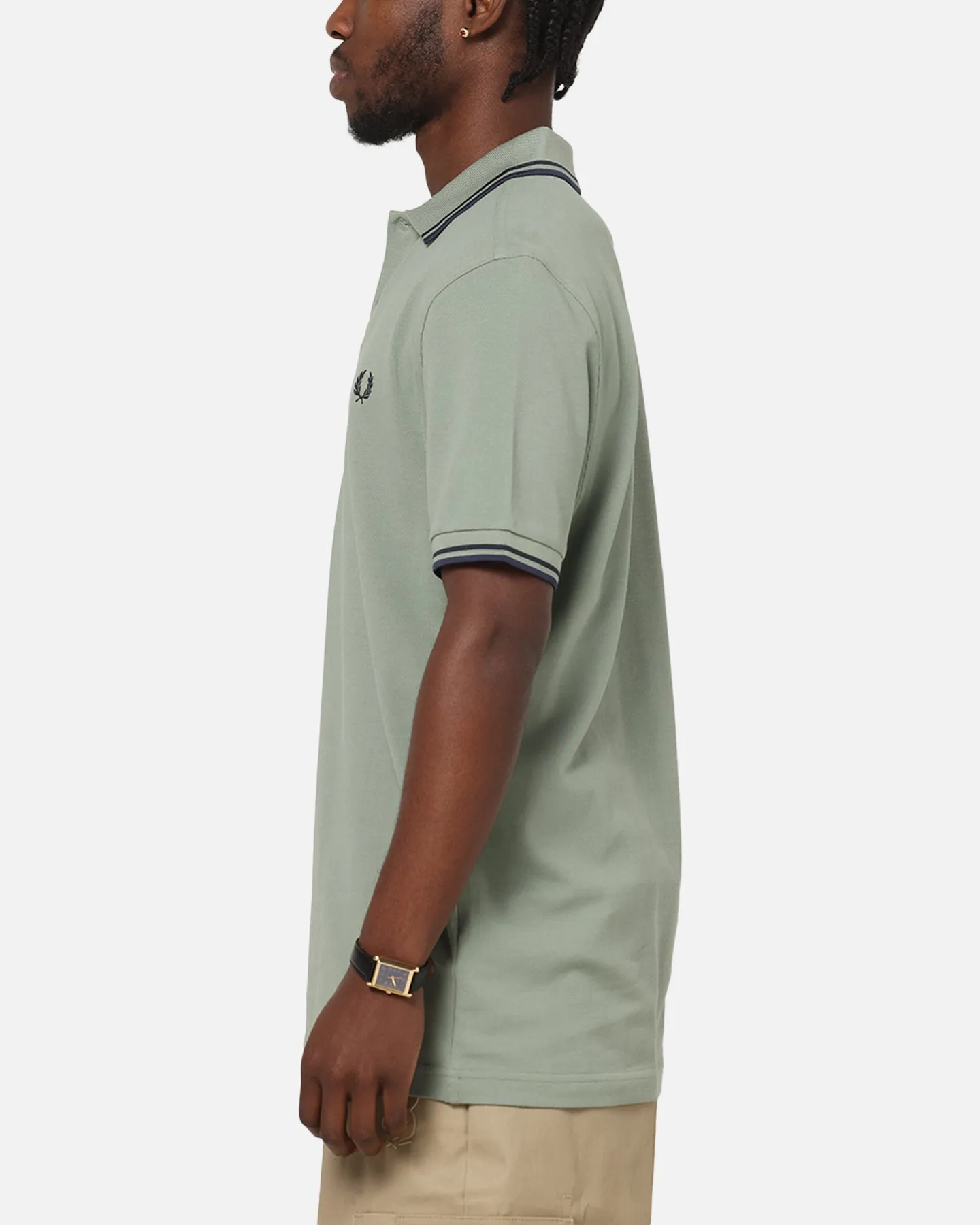 Fred Perry Twin Tipped Polo Shirt Green sold by Culture Kings product image thumbnail 5