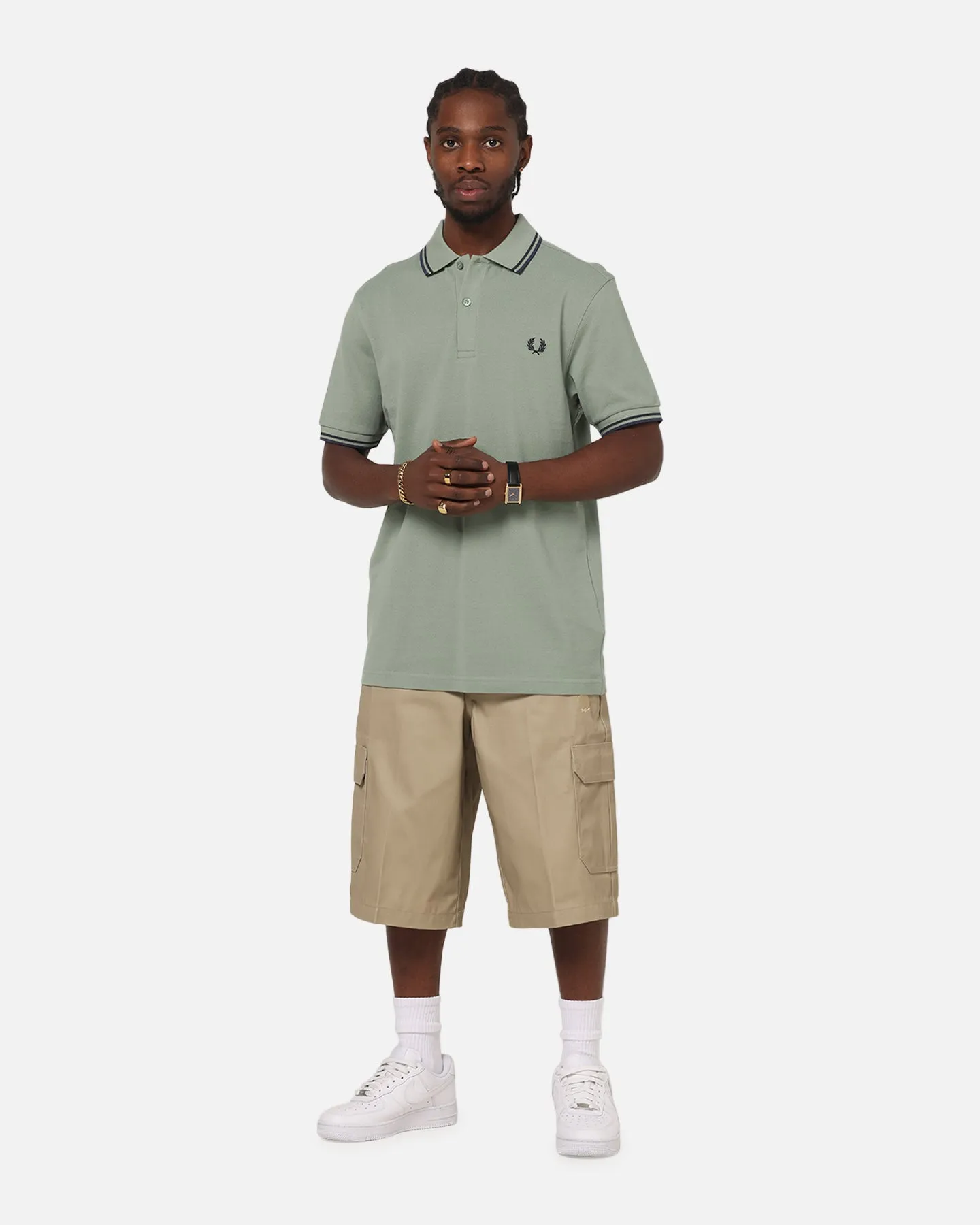 Fred Perry Twin Tipped Polo Shirt Green sold by Culture Kings product image thumbnail 2