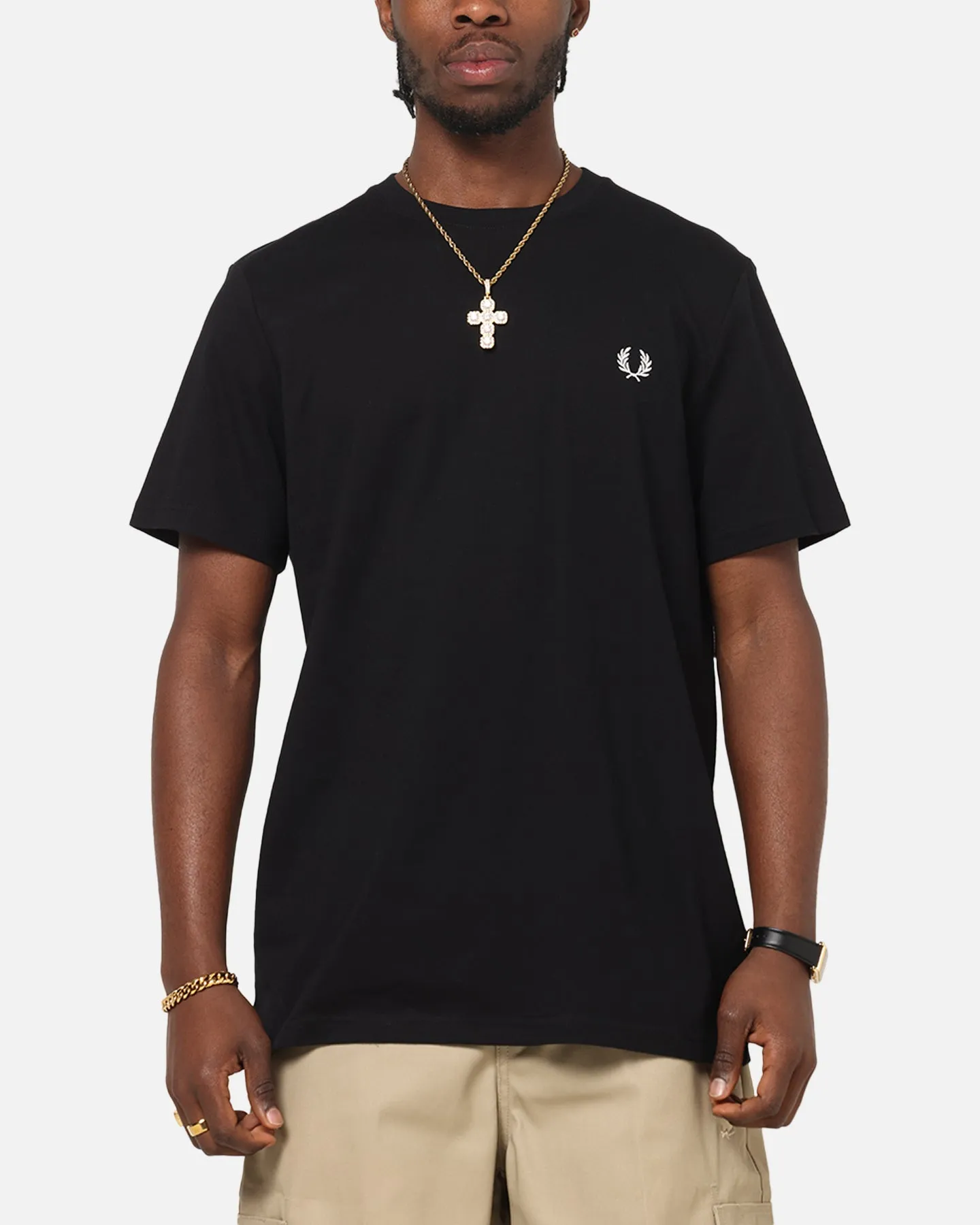 Fred Perry Bold Branding T-Shirt Black sold by Culture Kings product image thumbnail 2