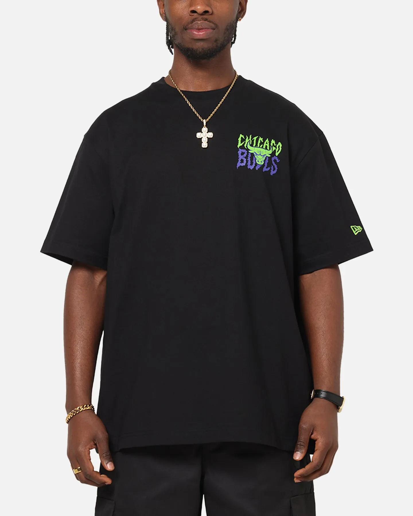 New Era Chicago Bulls Drip T-Shirt Black sold by Culture Kings product image thumbnail 2