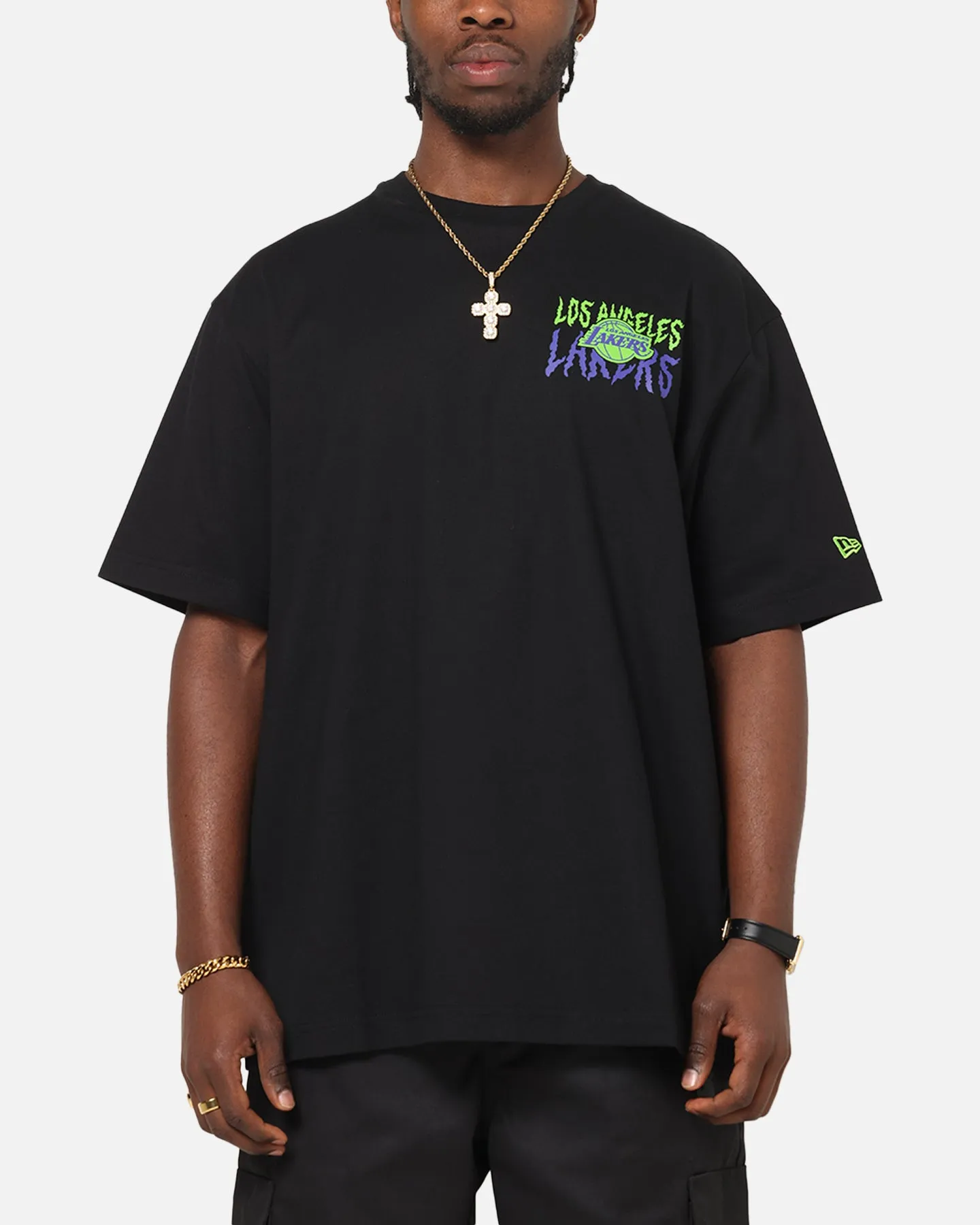New Era Los Angeles Lakers Drip T-Shirt Black sold by Culture Kings product image thumbnail 2