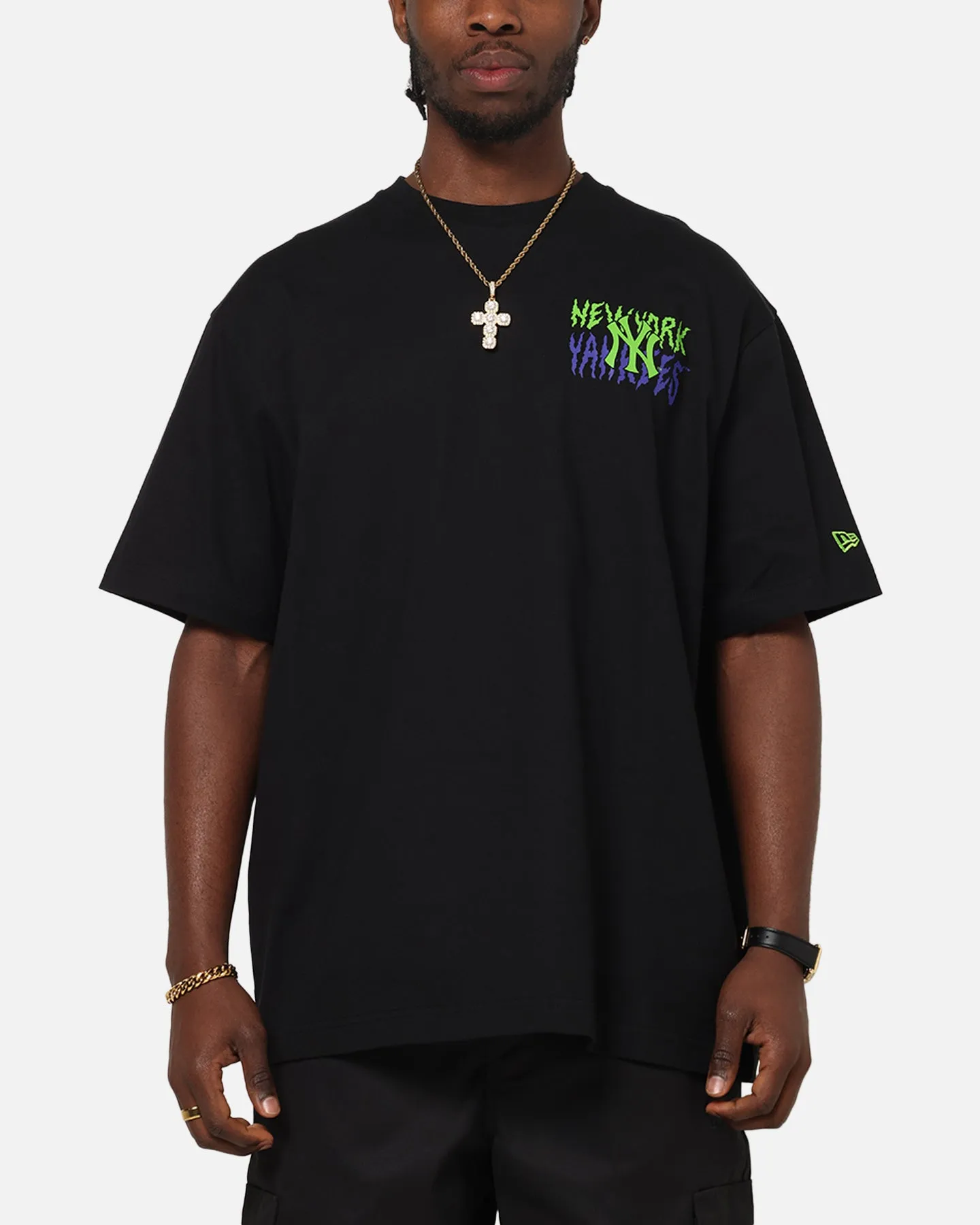 New Era New York Yankees Drip T-Shirt Black sold by Culture Kings product image thumbnail 2