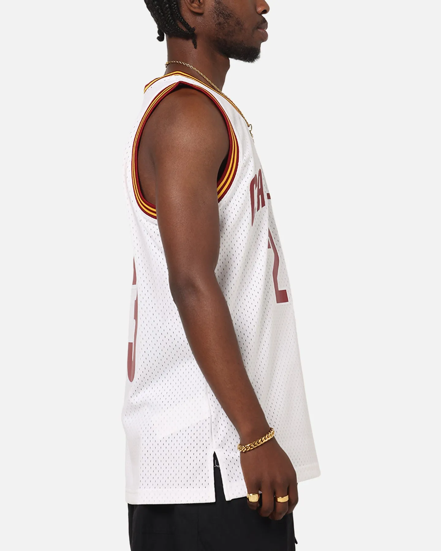 Mitchell & Ness Cleveland Cavaliers Lebron James 2015 Swing Jersey White sold by Culture Kings product image thumbnail 5