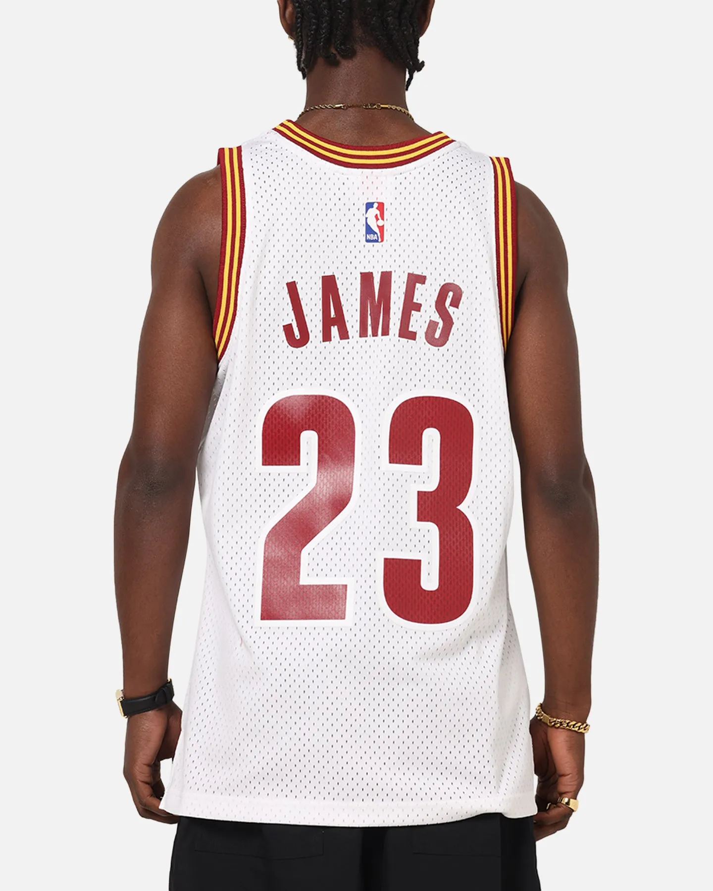 Mitchell & Ness Cleveland Cavaliers Lebron James 2015 Swing Jersey White sold by Culture Kings product image thumbnail 2