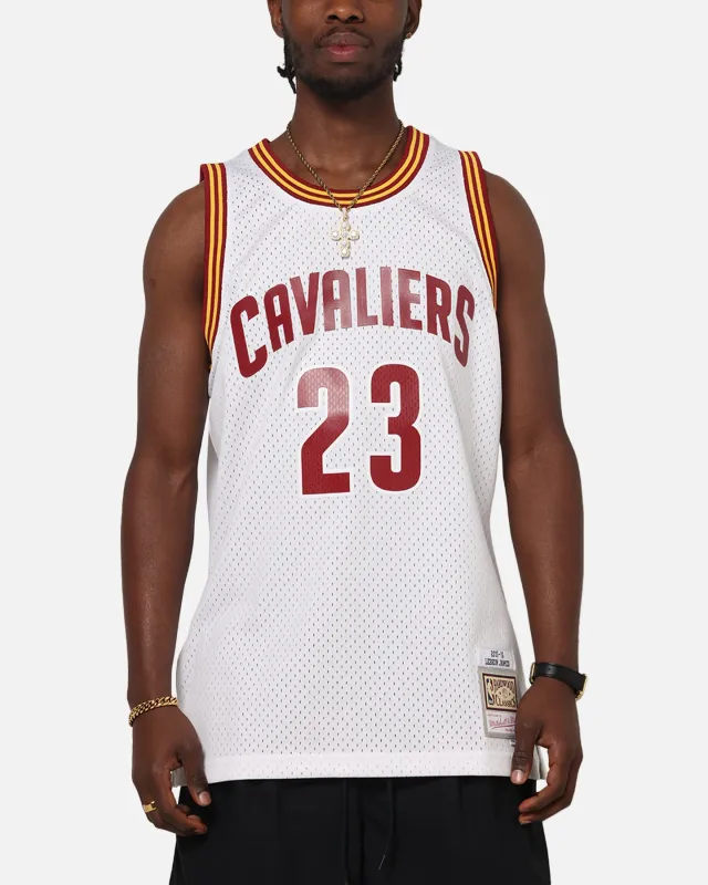 Mitchell & Ness Cleveland Cavaliers Lebron James 2015 Swing Jersey White sold by Culture Kings