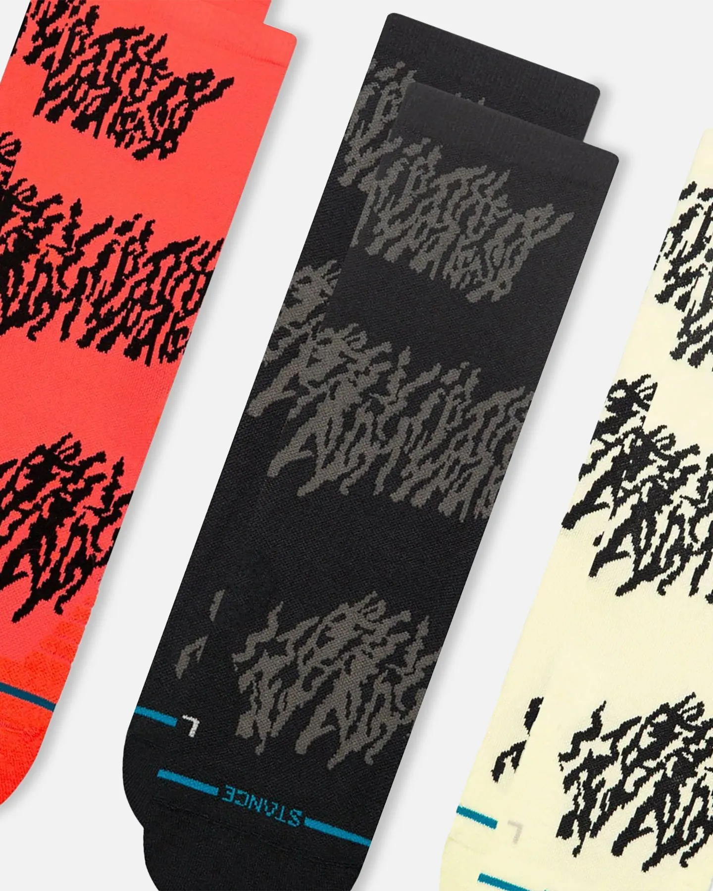 Stance Glacier Light Crew Socks 3 Pack Neon Pink sold by Culture Kings product image thumbnail 2