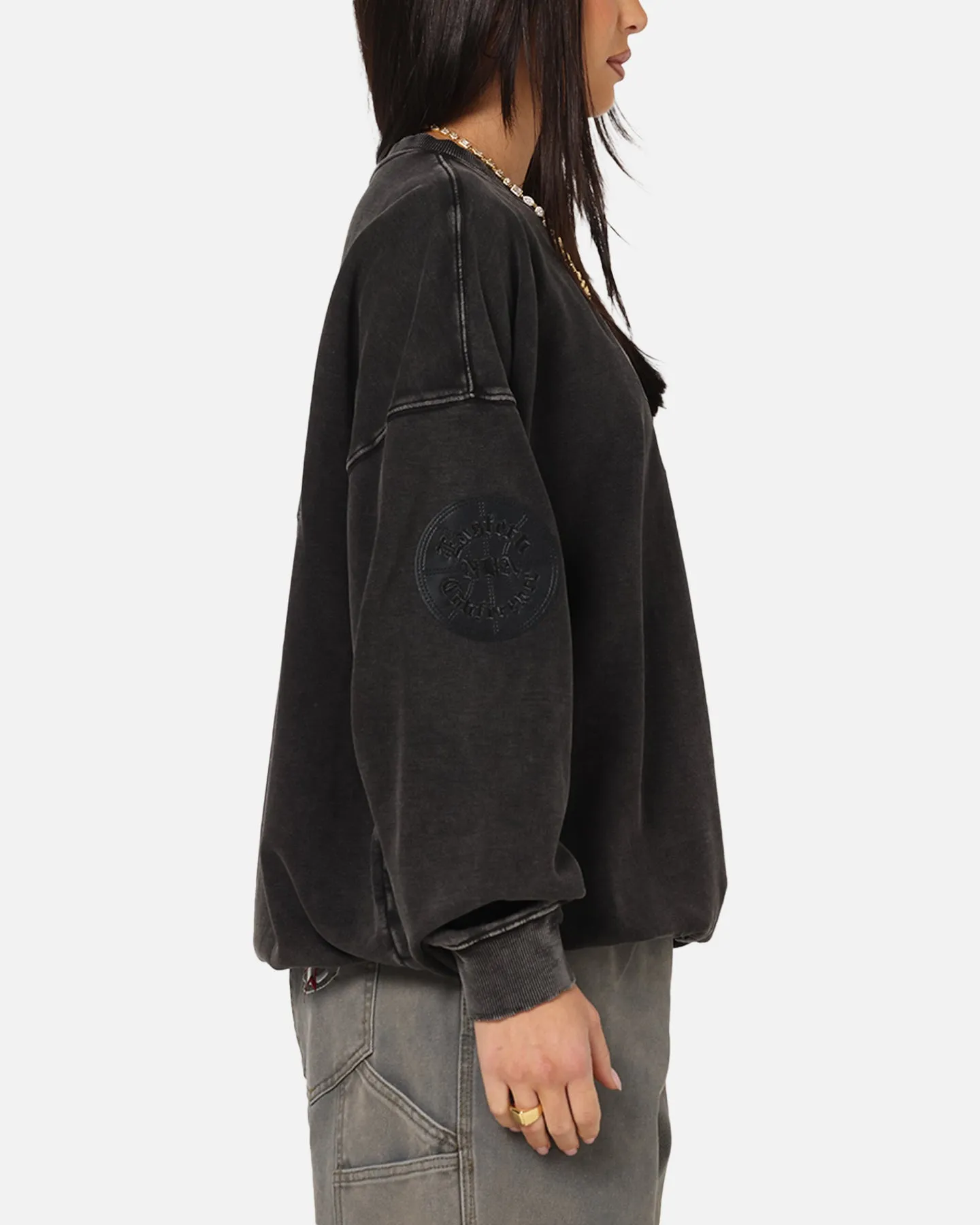 Pro Standard Chicago Bulls 'Wash Vanguard' Fleece Crewneck Washed Black sold by Culture Kings product image thumbnail 5