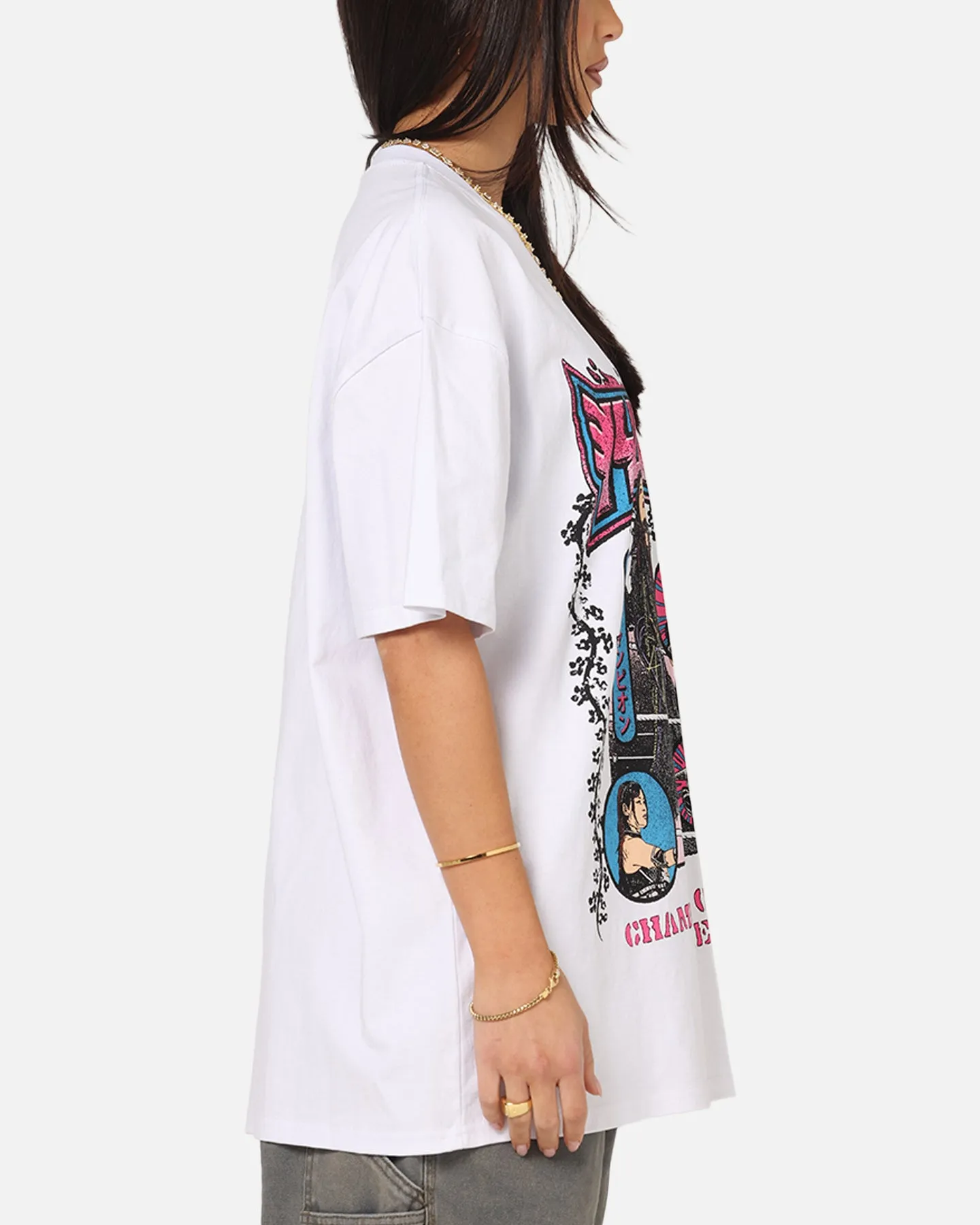 Culture Kings X WWE Iyo Sky Heavy T-Shirt White sold by Culture Kings product image thumbnail 4