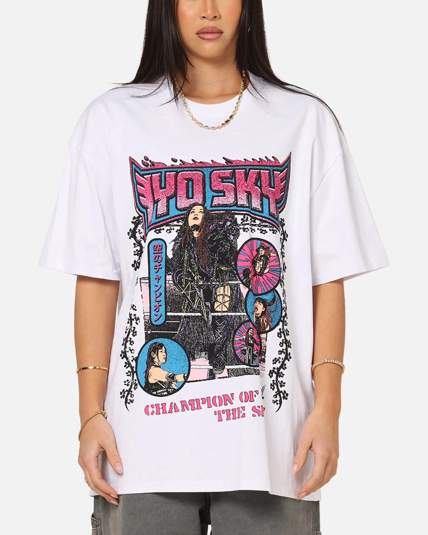Culture Kings X WWE Iyo Sky Heavy T-Shirt White sold by Culture Kings