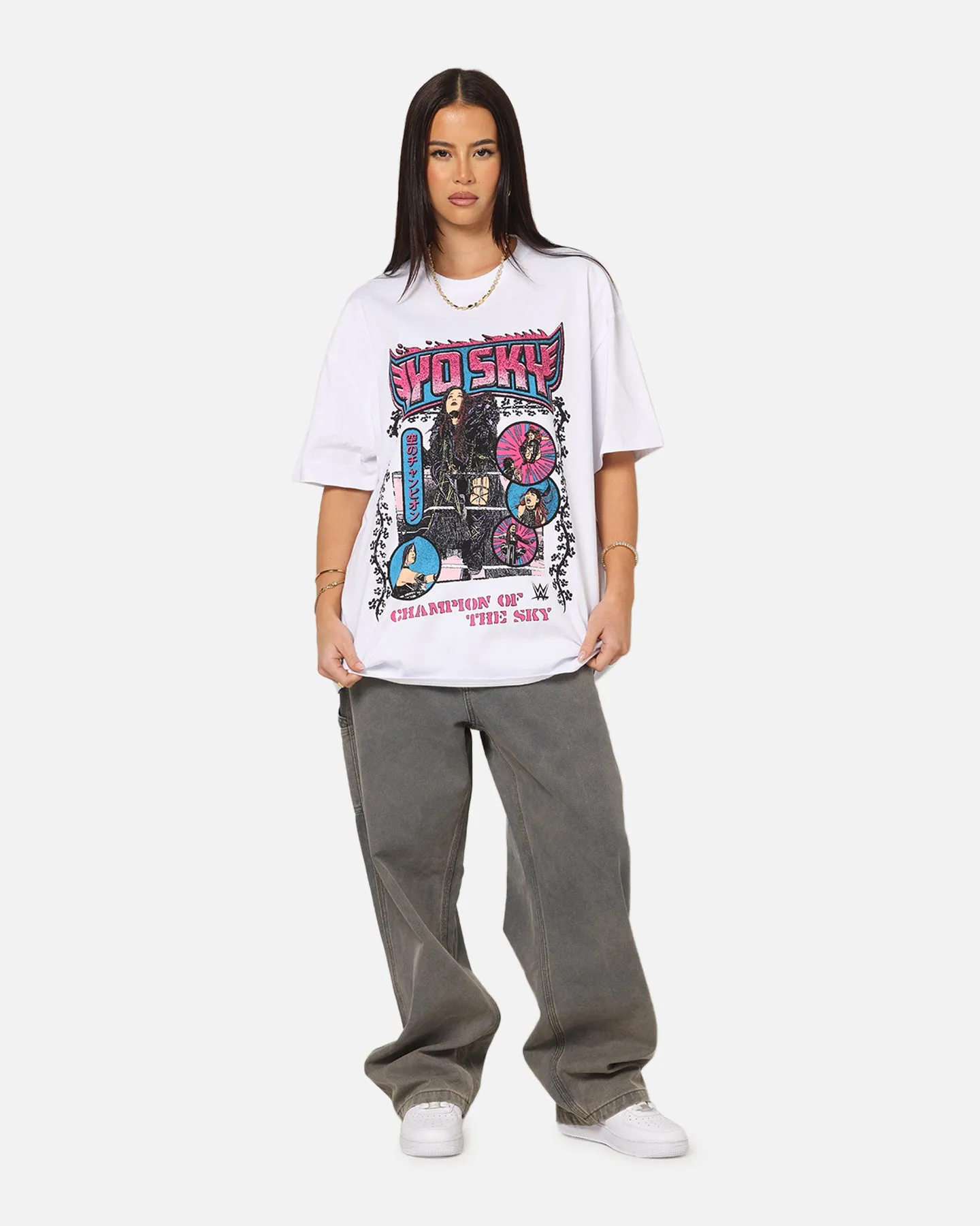 Culture Kings X WWE Iyo Sky Heavy T-Shirt White sold by Culture Kings product image thumbnail 2