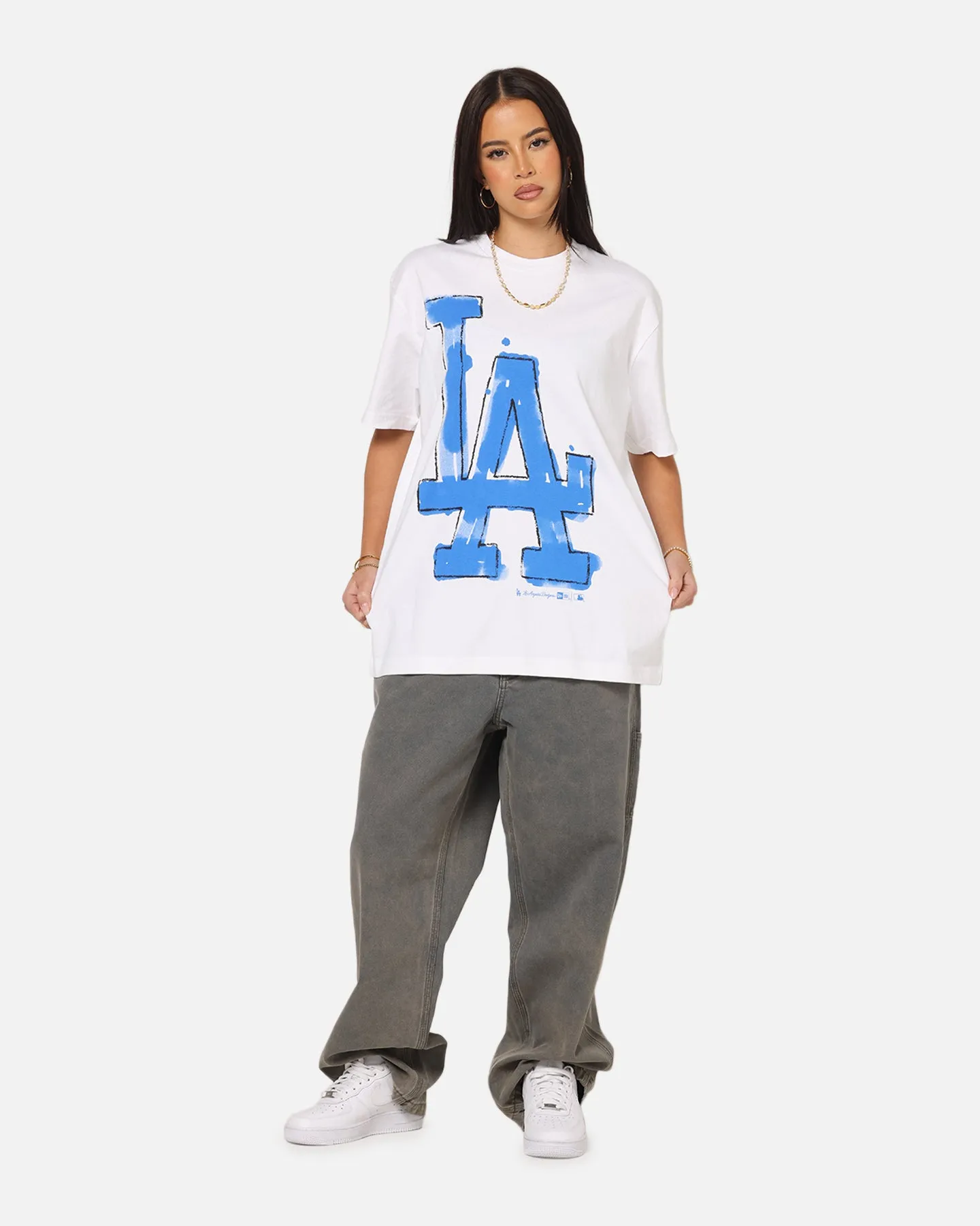 New Era Los Angeles Dodgers Oversized Paint T-Shirt White sold by Culture Kings product image thumbnail 2