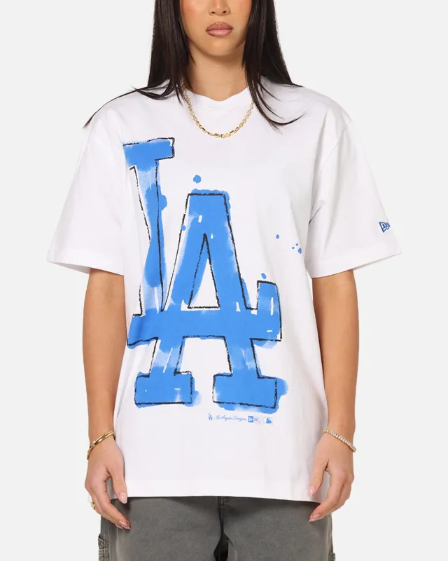 New Era Los Angeles Dodgers Oversized Paint T-Shirt White sold by Culture Kings