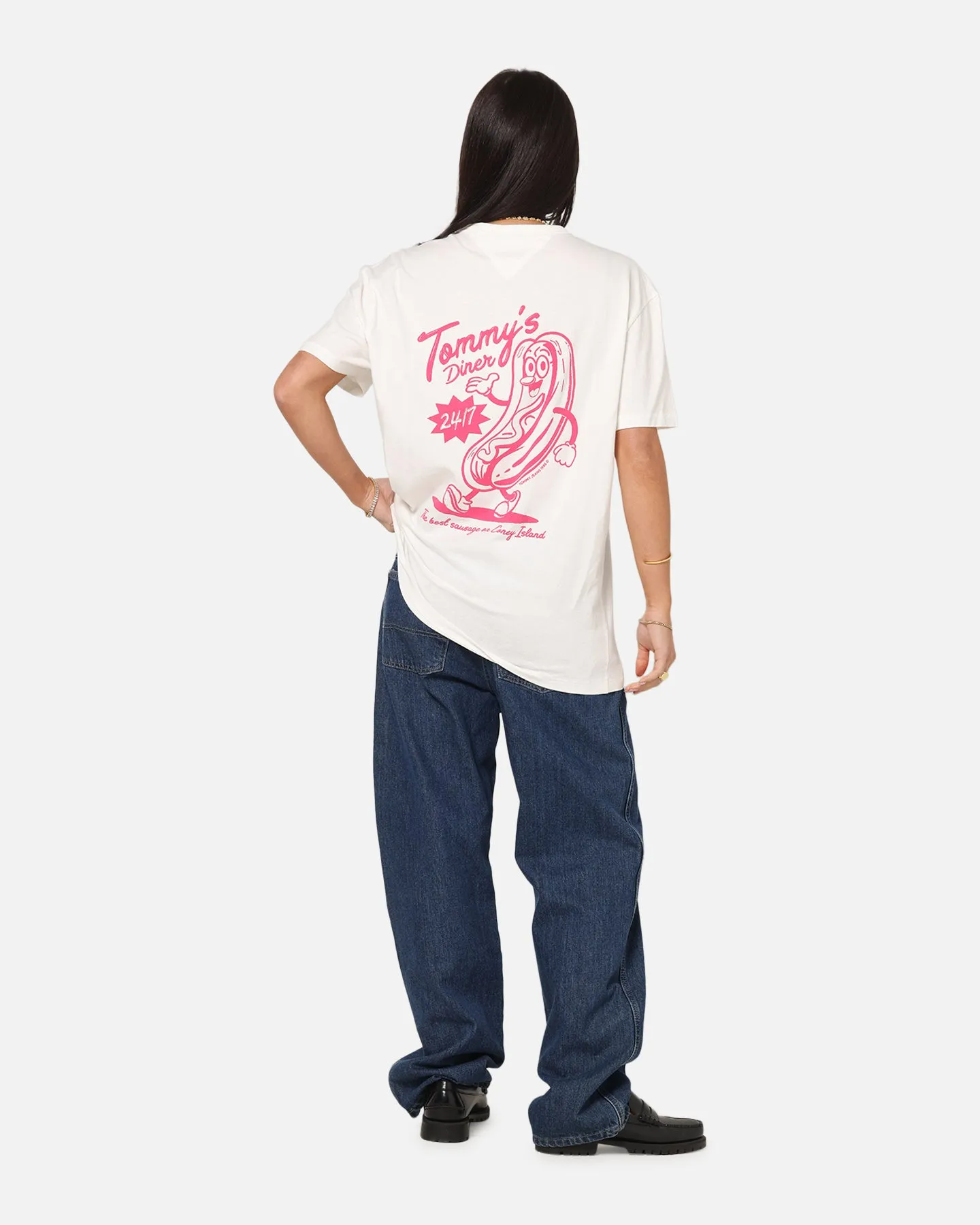 Tommy Jeans Regular Novelty Fair T-Shirt Ecru sold by Culture Kings product image thumbnail 3