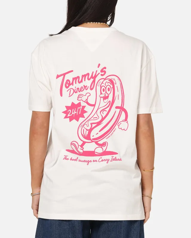 Tommy Jeans Regular Novelty Fair T-Shirt Ecru made by Culture Kings