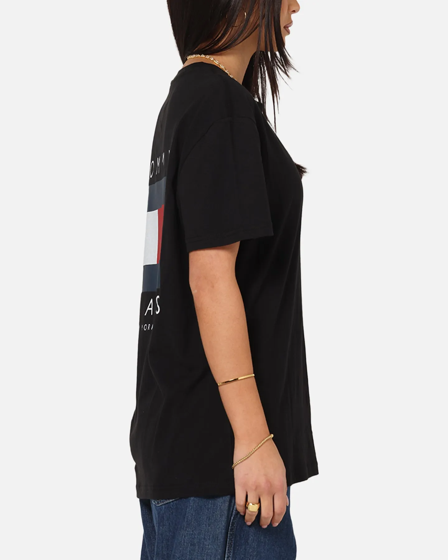 Tommy Jeans Regular Flag Graphic T-Shirt Black sold by Culture Kings product image thumbnail 4