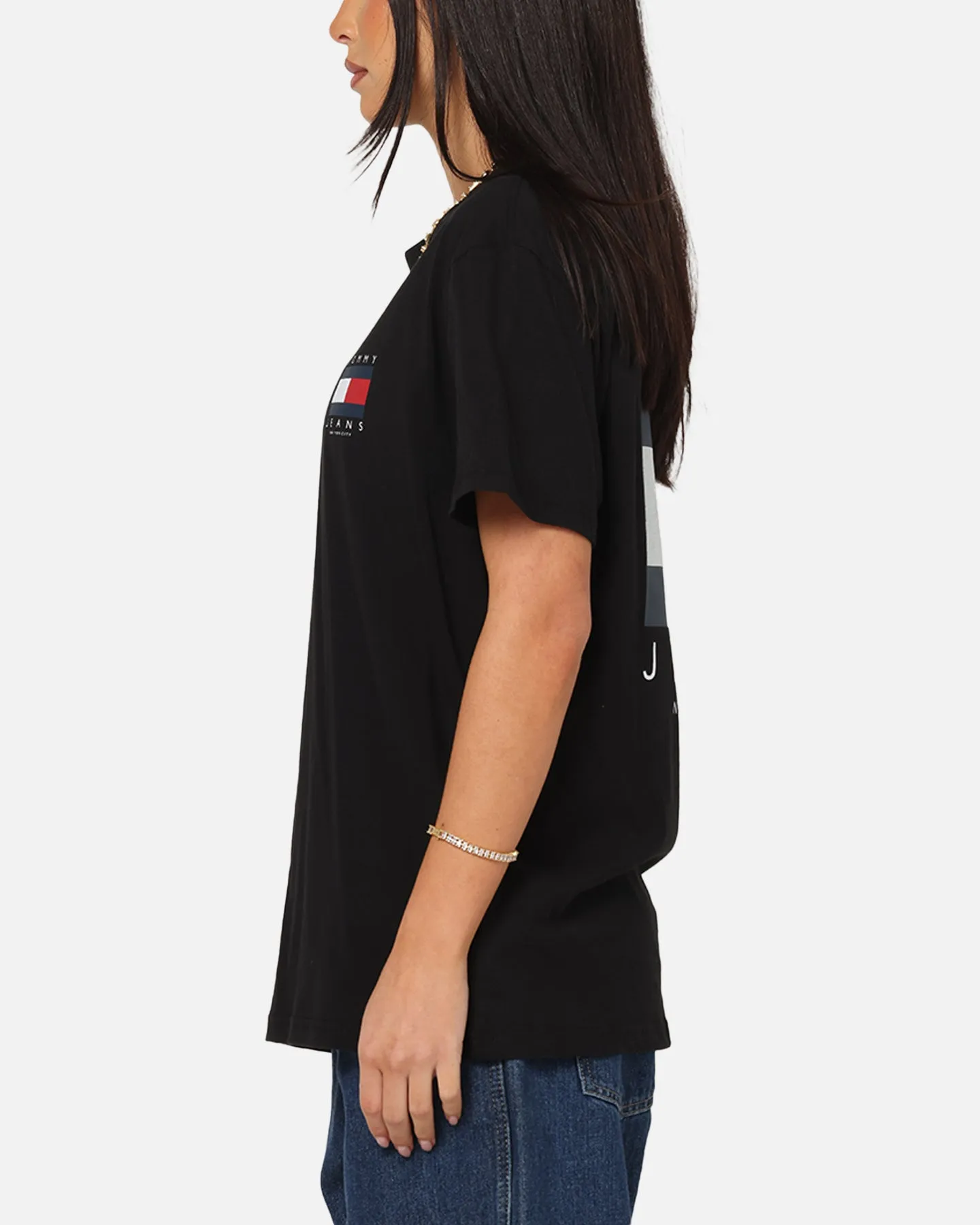 Tommy Jeans Regular Flag Graphic T-Shirt Black sold by Culture Kings product image thumbnail 5