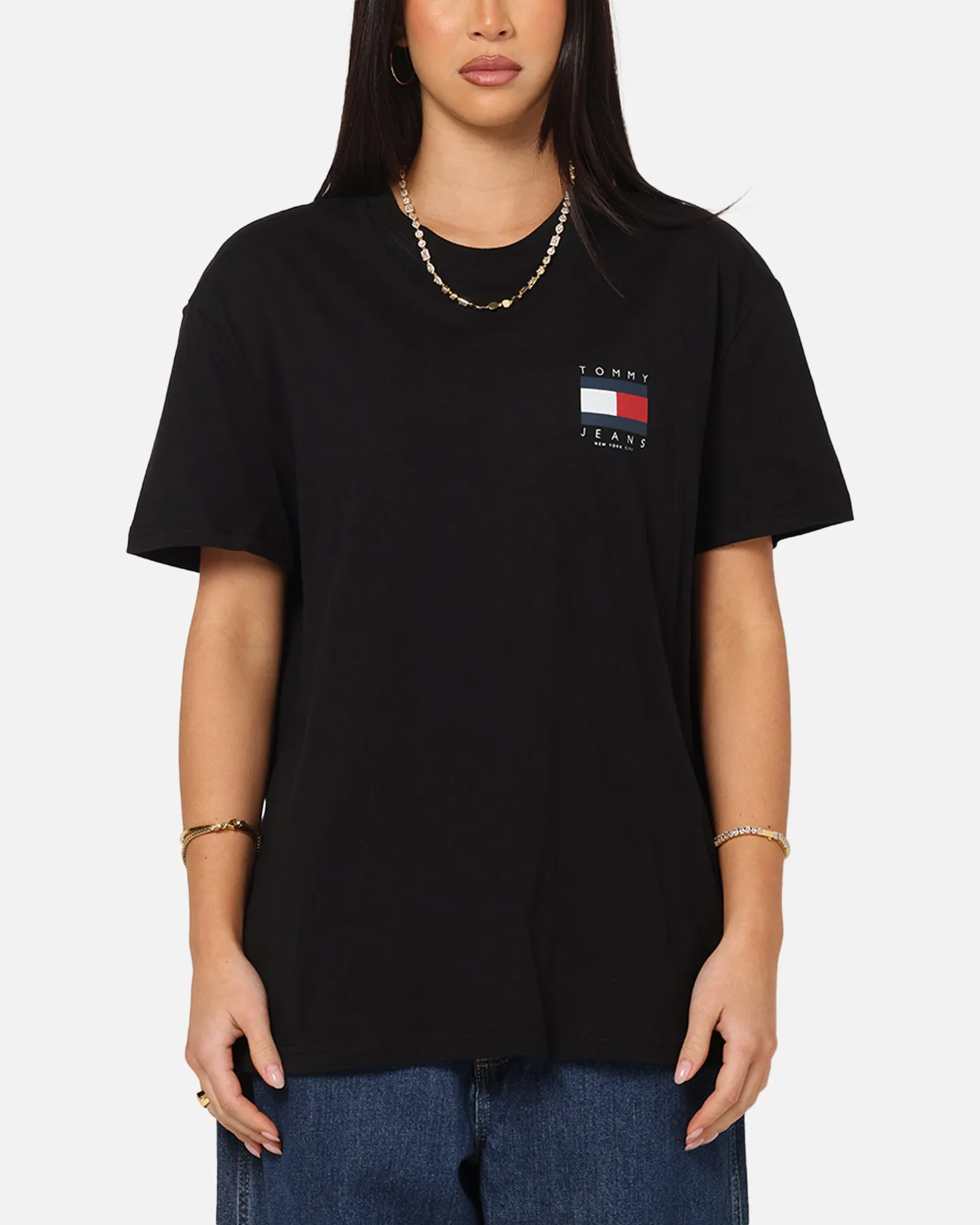 Tommy Jeans Regular Flag Graphic T-Shirt Black sold by Culture Kings product image thumbnail 2