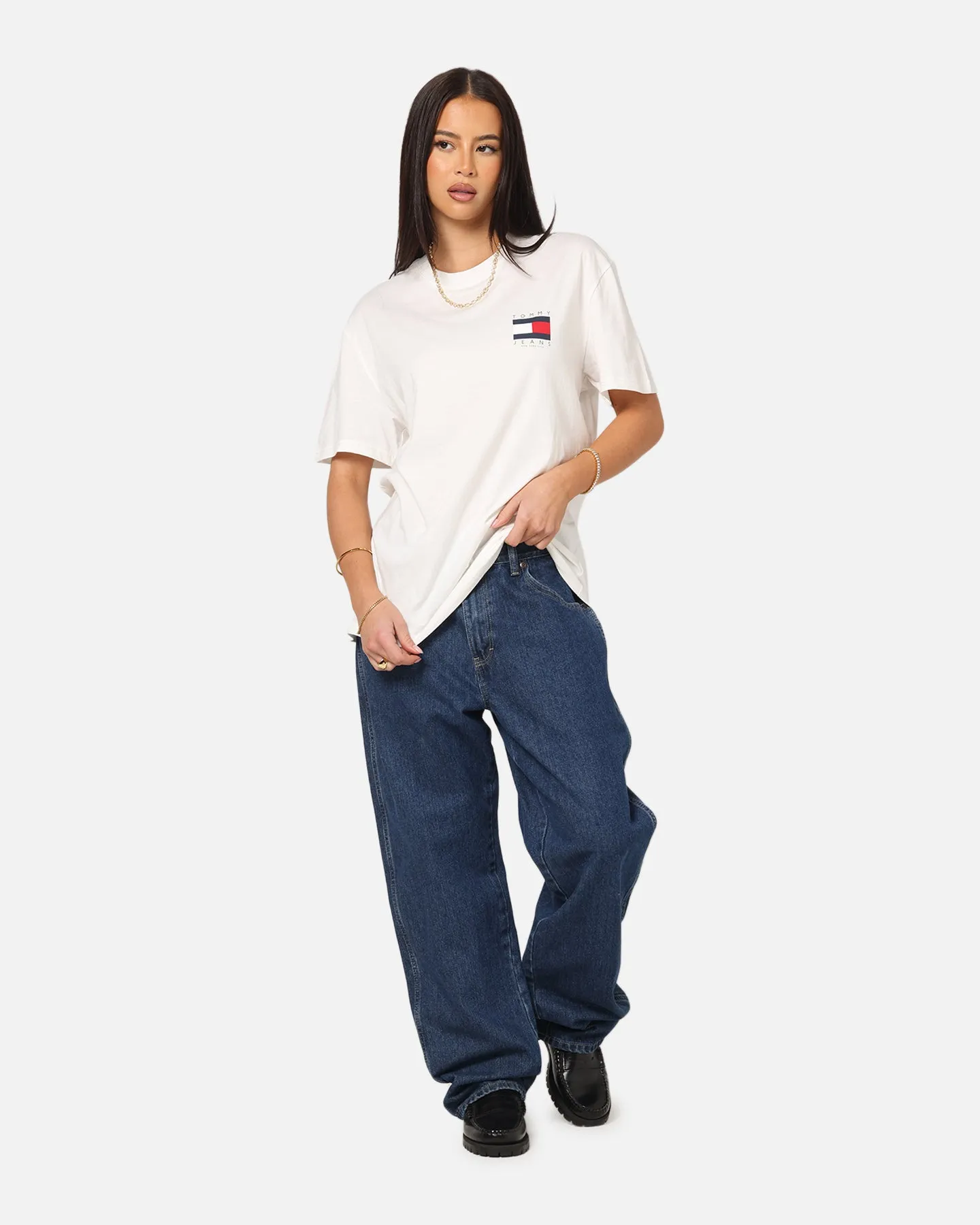 Tommy Jeans Regular Flag Graphic T-Shirt Ecru sold by Culture Kings product image thumbnail 4