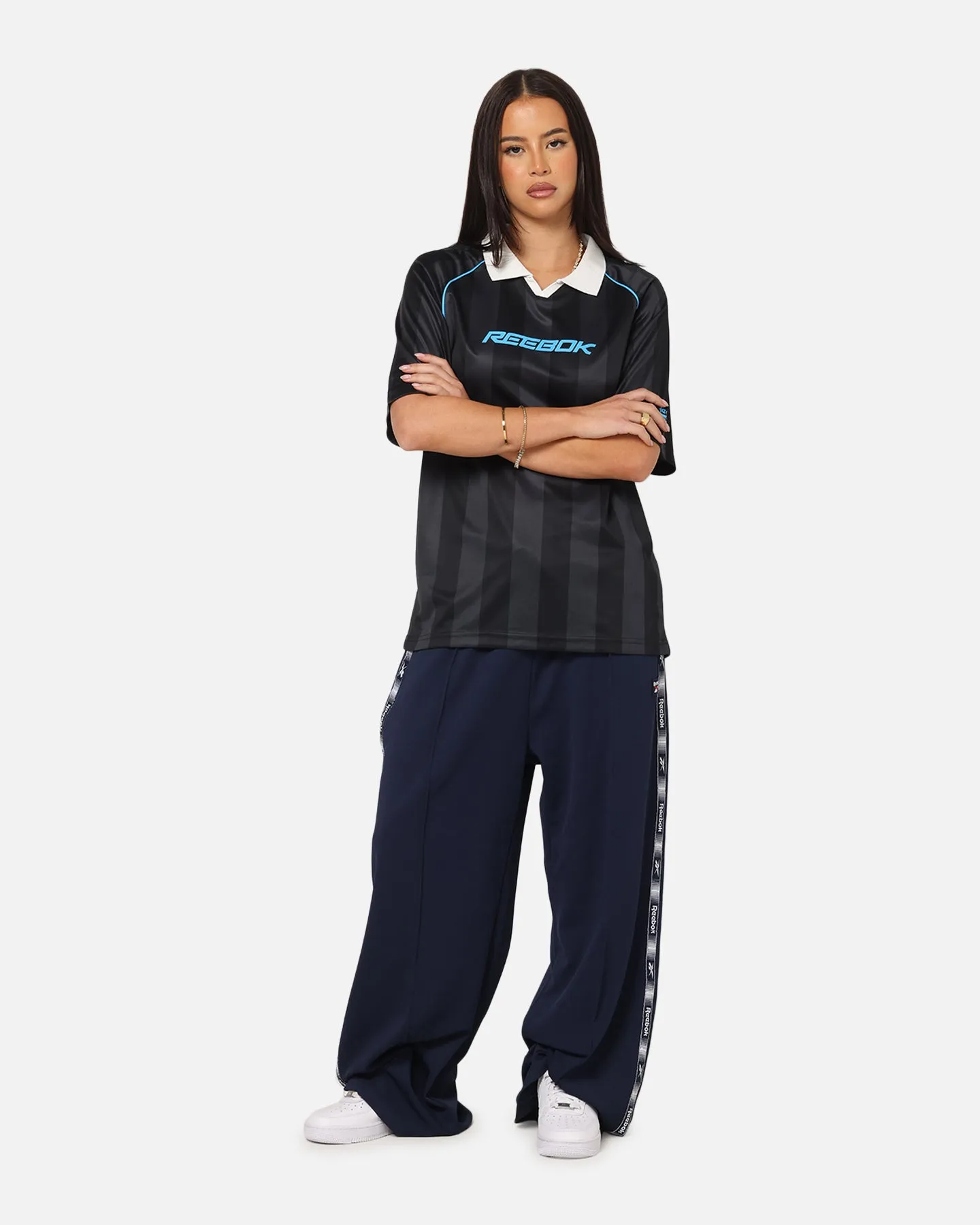 Reebok Retro Footy Polo T-Shirt Black sold by Culture Kings product image thumbnail 2