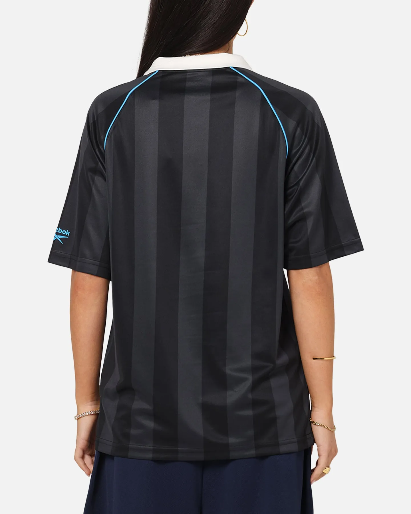 Reebok Retro Footy Polo T-Shirt Black sold by Culture Kings product image thumbnail 3