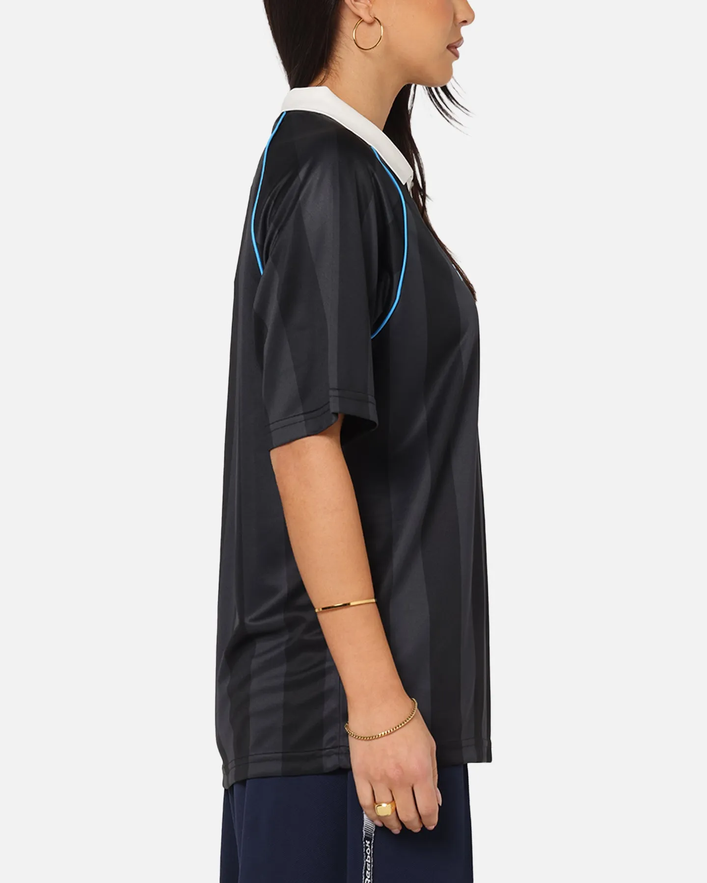 Reebok Retro Footy Polo T-Shirt Black sold by Culture Kings product image thumbnail 4