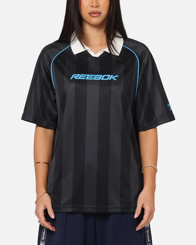 Reebok Retro Footy Polo T-Shirt Black sold by Culture Kings