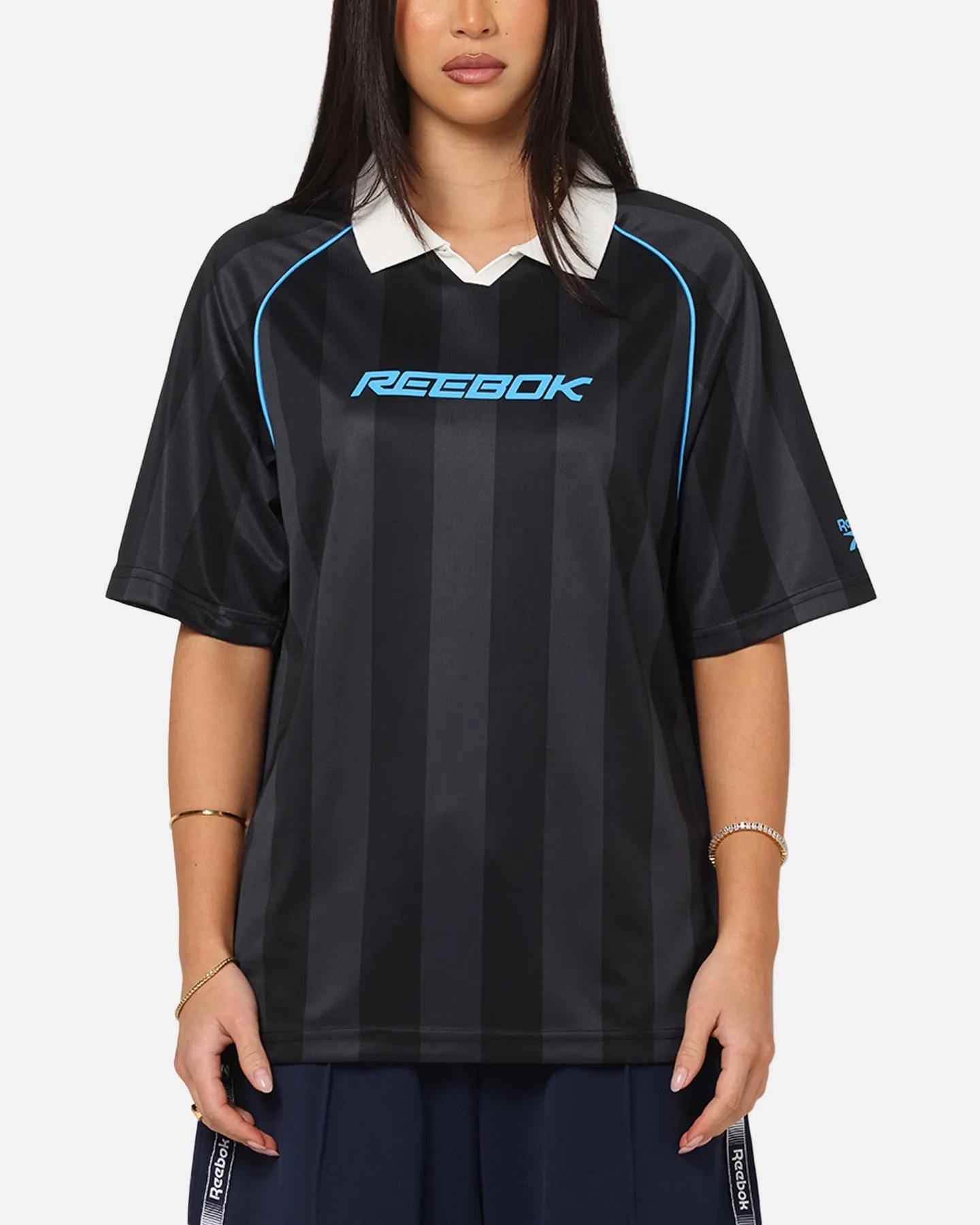 Reebok Retro Footy Polo T-Shirt Black sold by Culture Kings