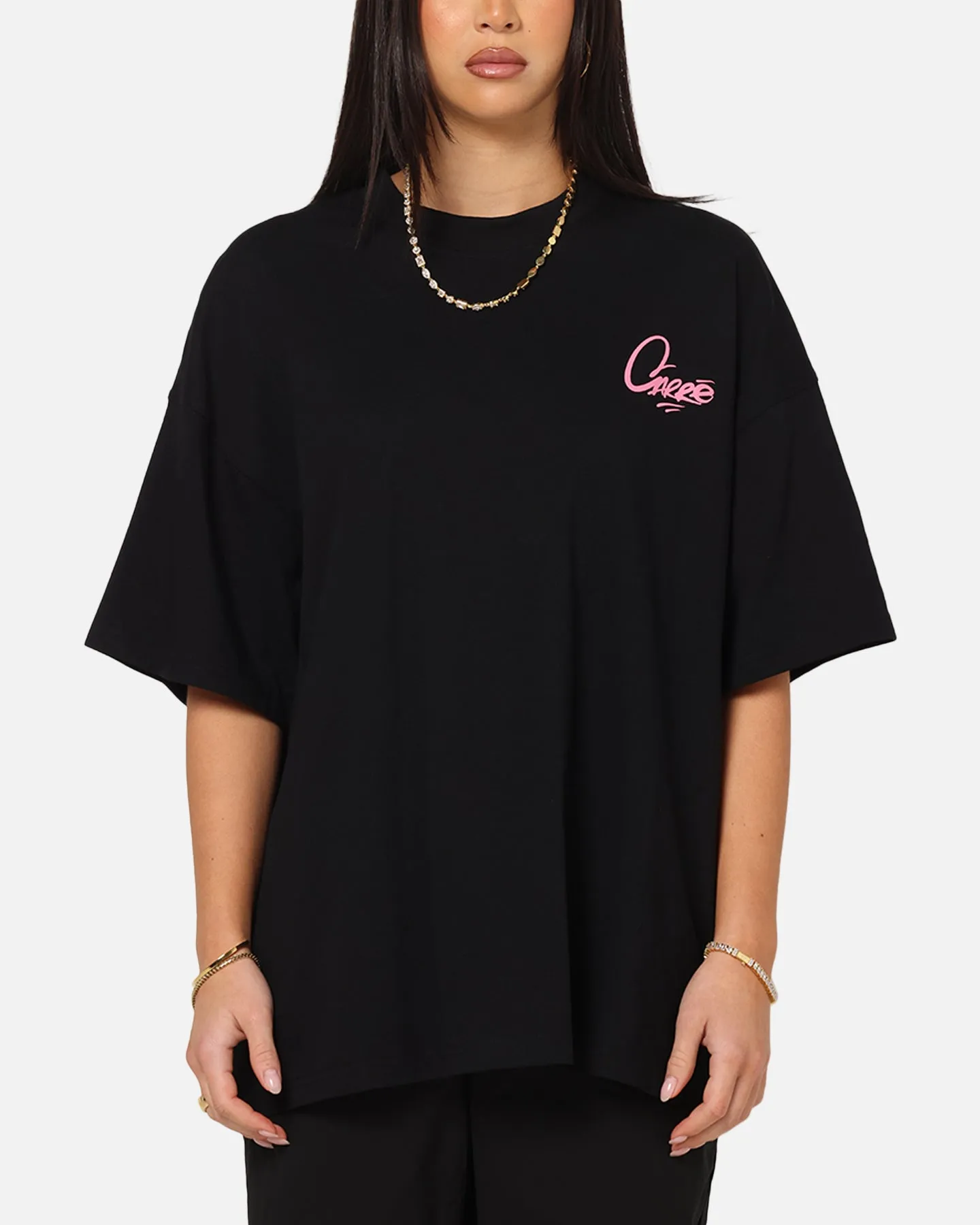 Carre Graffiti T-Shirt Black/Pink sold by Culture Kings product image thumbnail 2