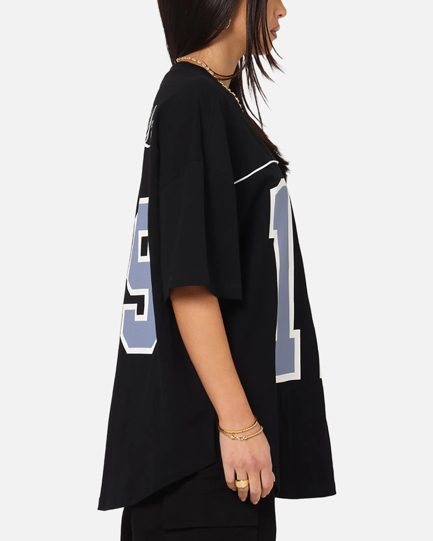 Carre Hitta Grid Iron T-Shirt Black/Navy sold by Culture Kings product image thumbnail 5