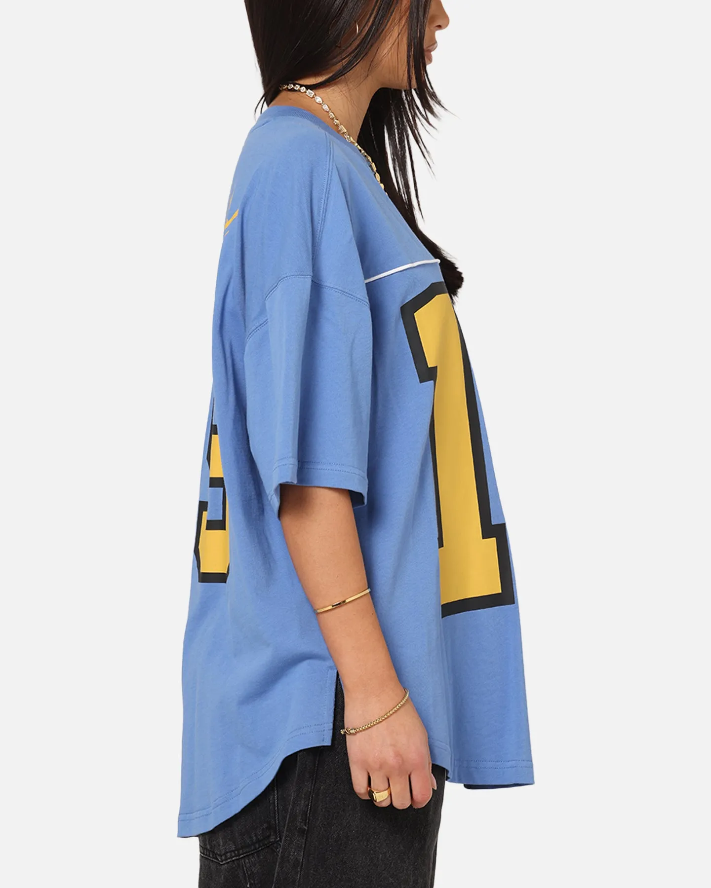 Carre Hitta Grid Iron T-Shirt Blue/Yellow sold by Culture Kings product image thumbnail 5