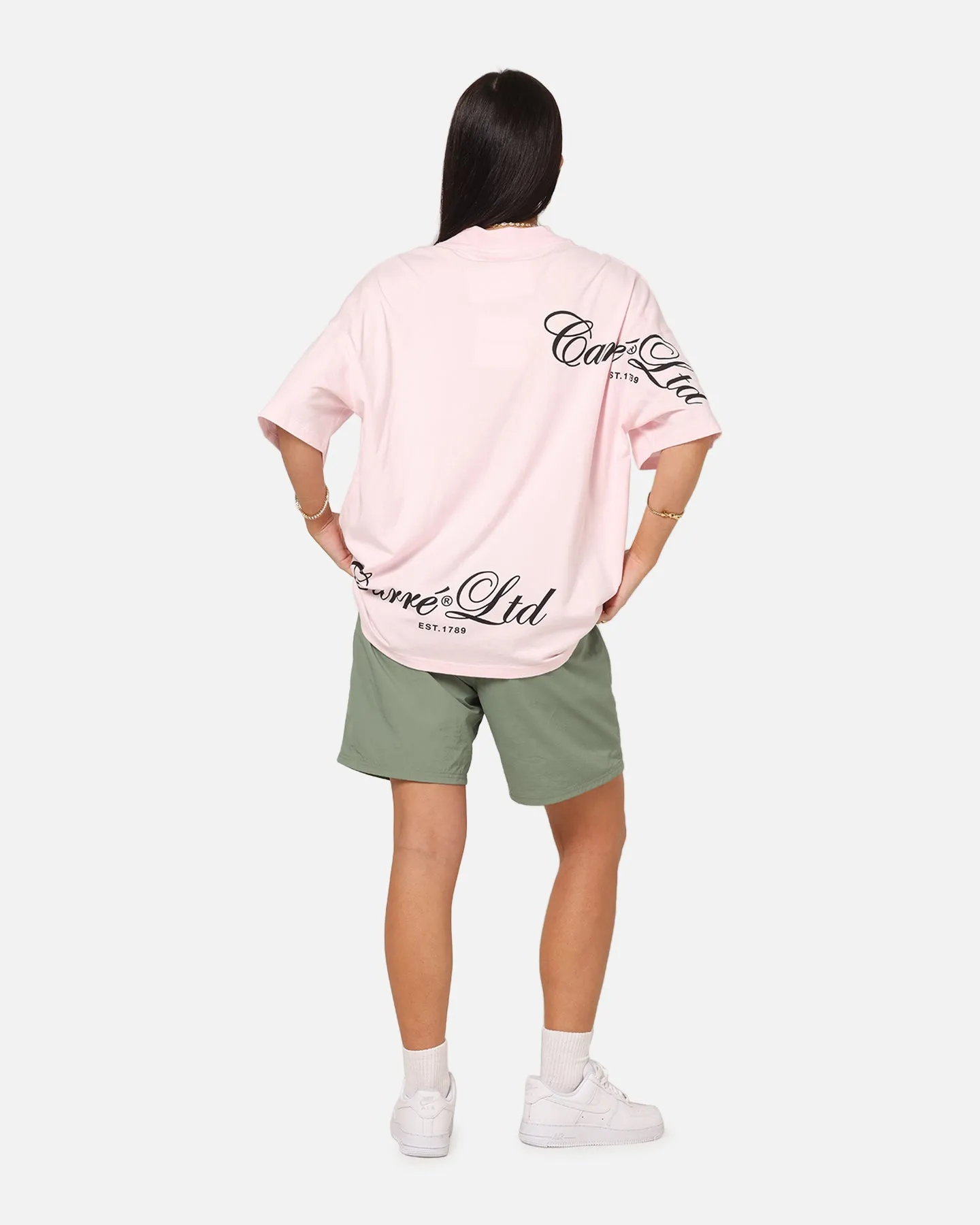 Carre Side Script Oversized T-Shirt Pink sold by Culture Kings product image thumbnail 3
