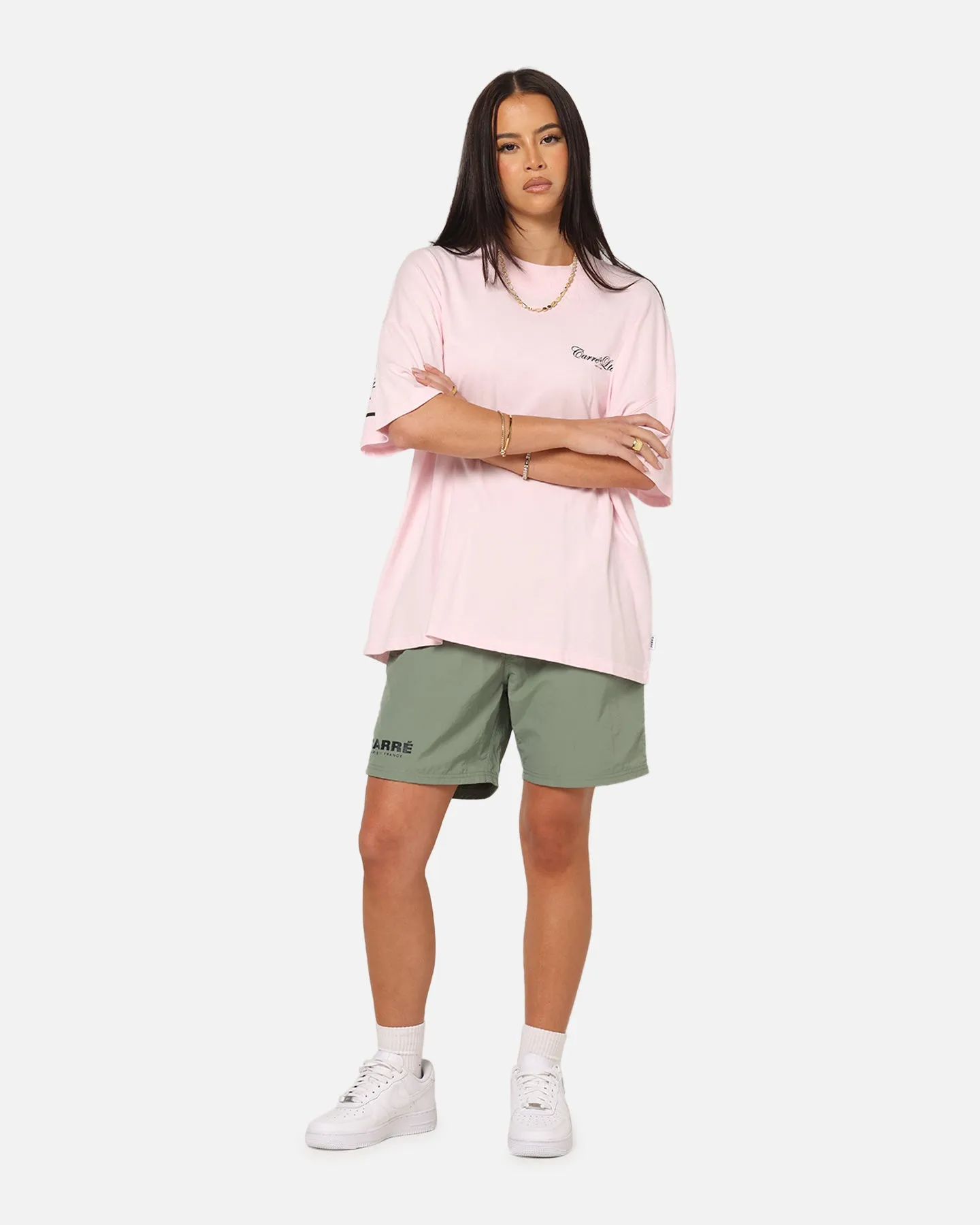 Carre Side Script Oversized T-Shirt Pink sold by Culture Kings product image thumbnail 4