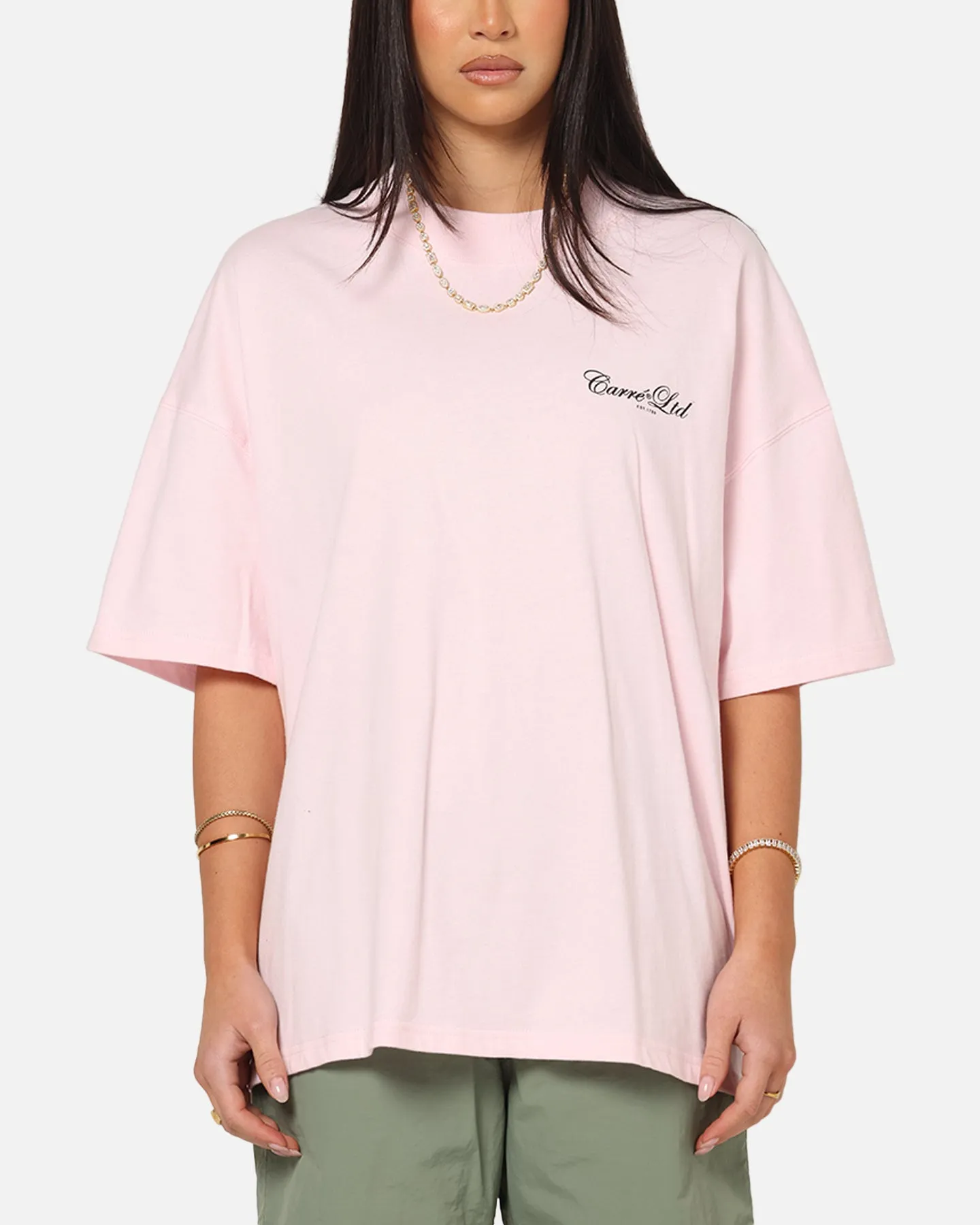 Carre Side Script Oversized T-Shirt Pink sold by Culture Kings product image thumbnail 2