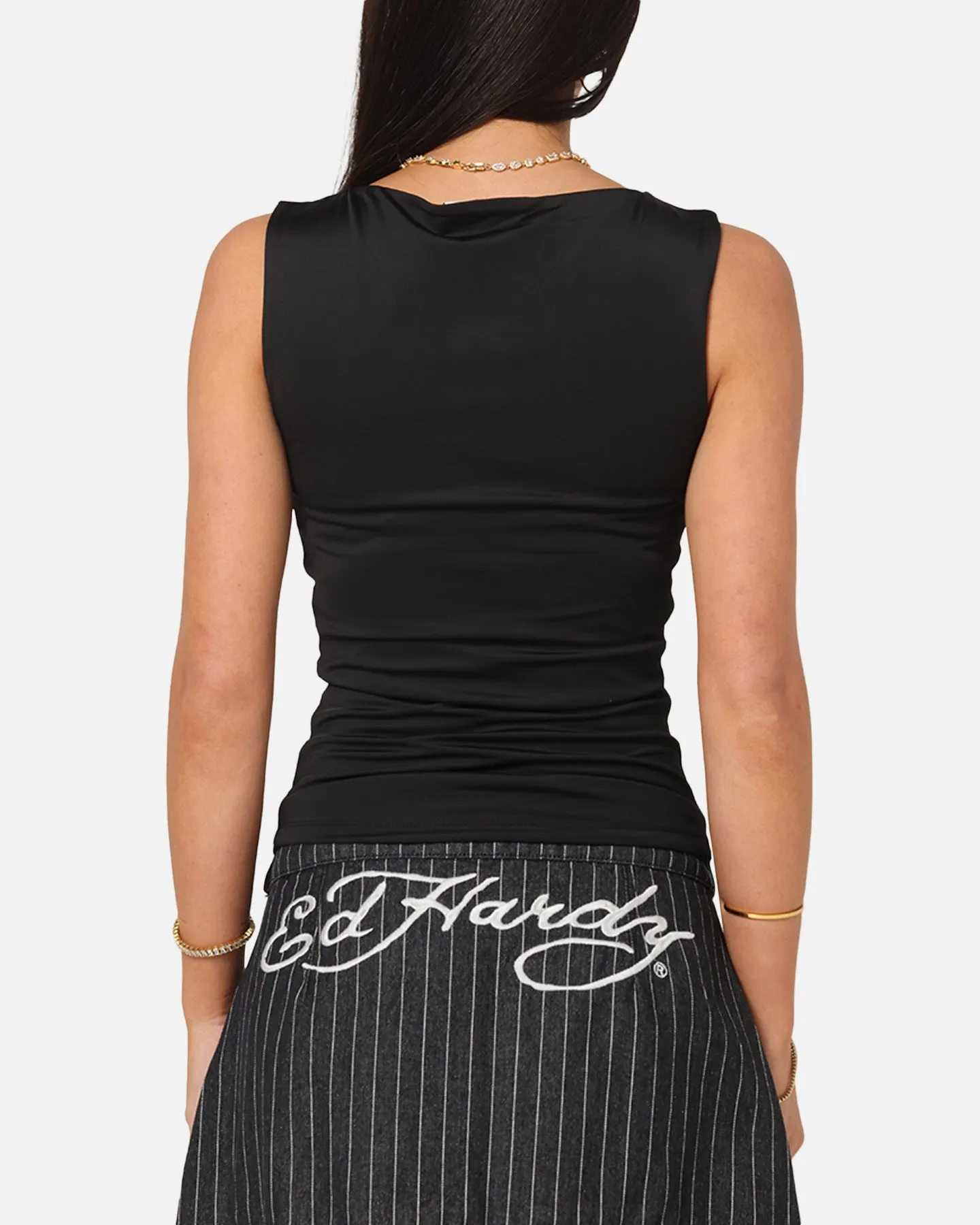 Ed Hardy Women's Chrome Boatneck Tank Black sold by Culture Kings product image thumbnail 3