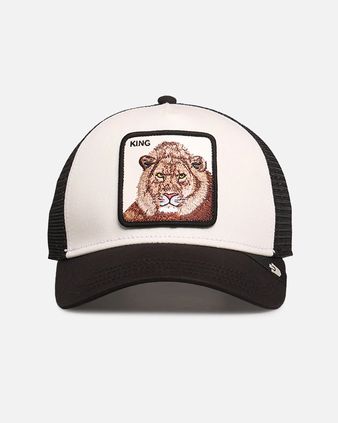 Goorin Bros The King Lion Trucker Snapback Off White/Black sold by Culture Kings